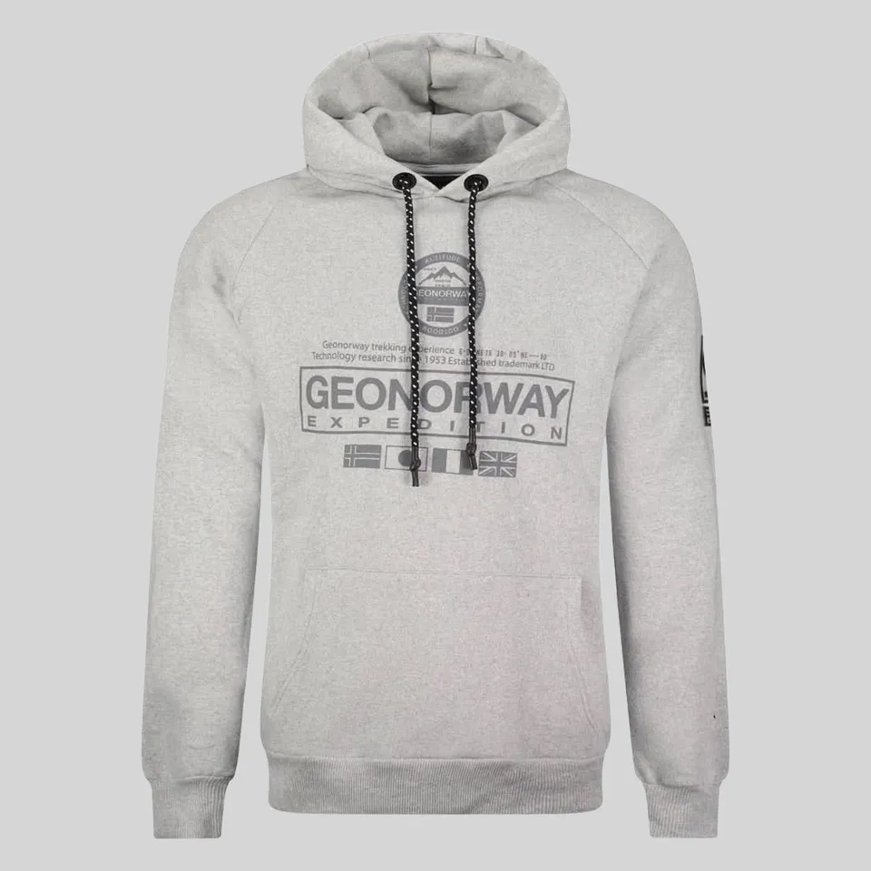 geographical-norway-gozalo-hoodie-herren-hellgrau-kapuze image 1