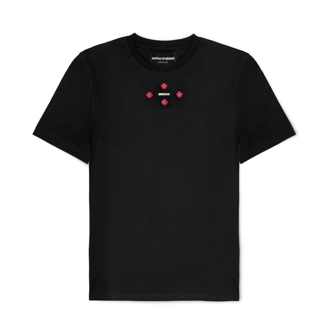 mariusz-przybylski-t-shirty-t-shirt-damen-schwarz-handmade image 1