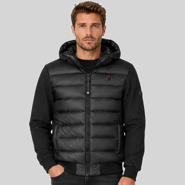 geographical-norway-aveyron-herren-winterjacke-schwarz-kapuze image 1