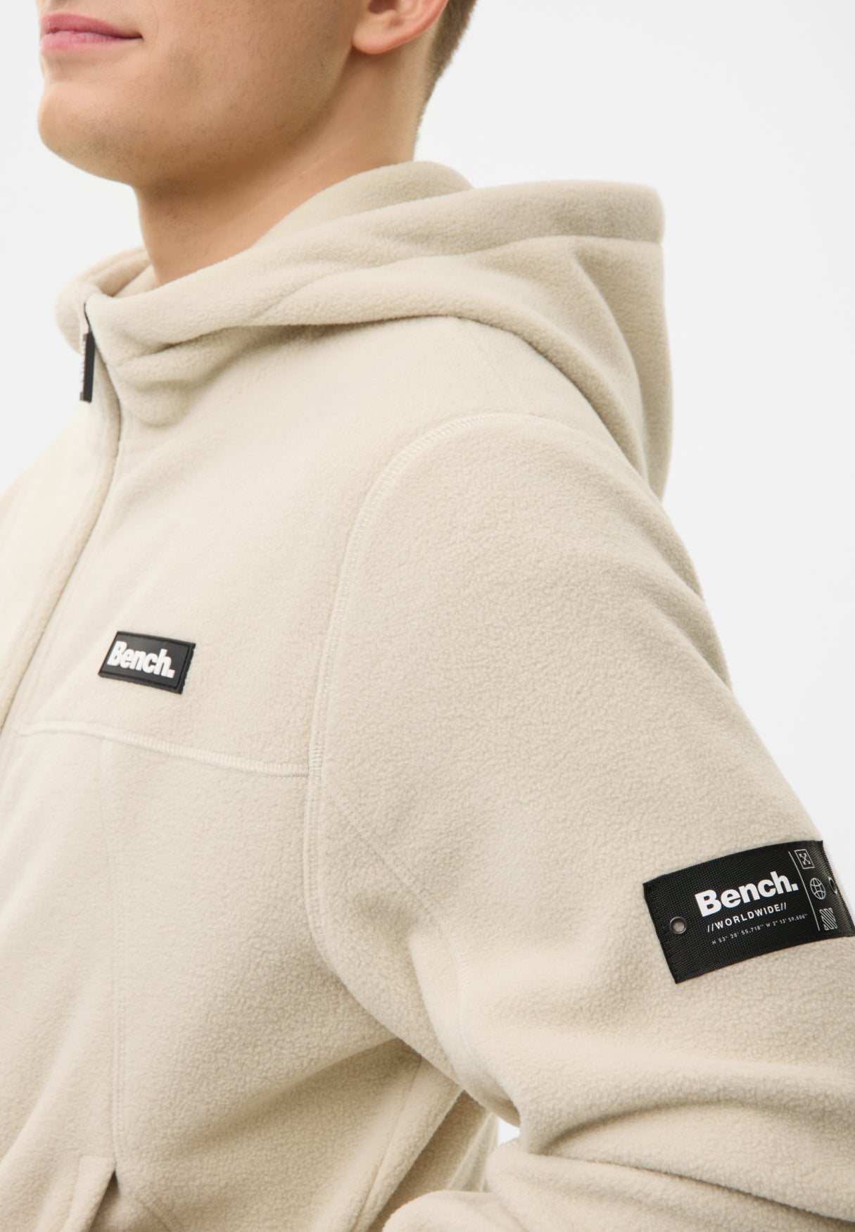 bench-nexter-fleecejacke-herren-oatmeal-regular-fit image 4
