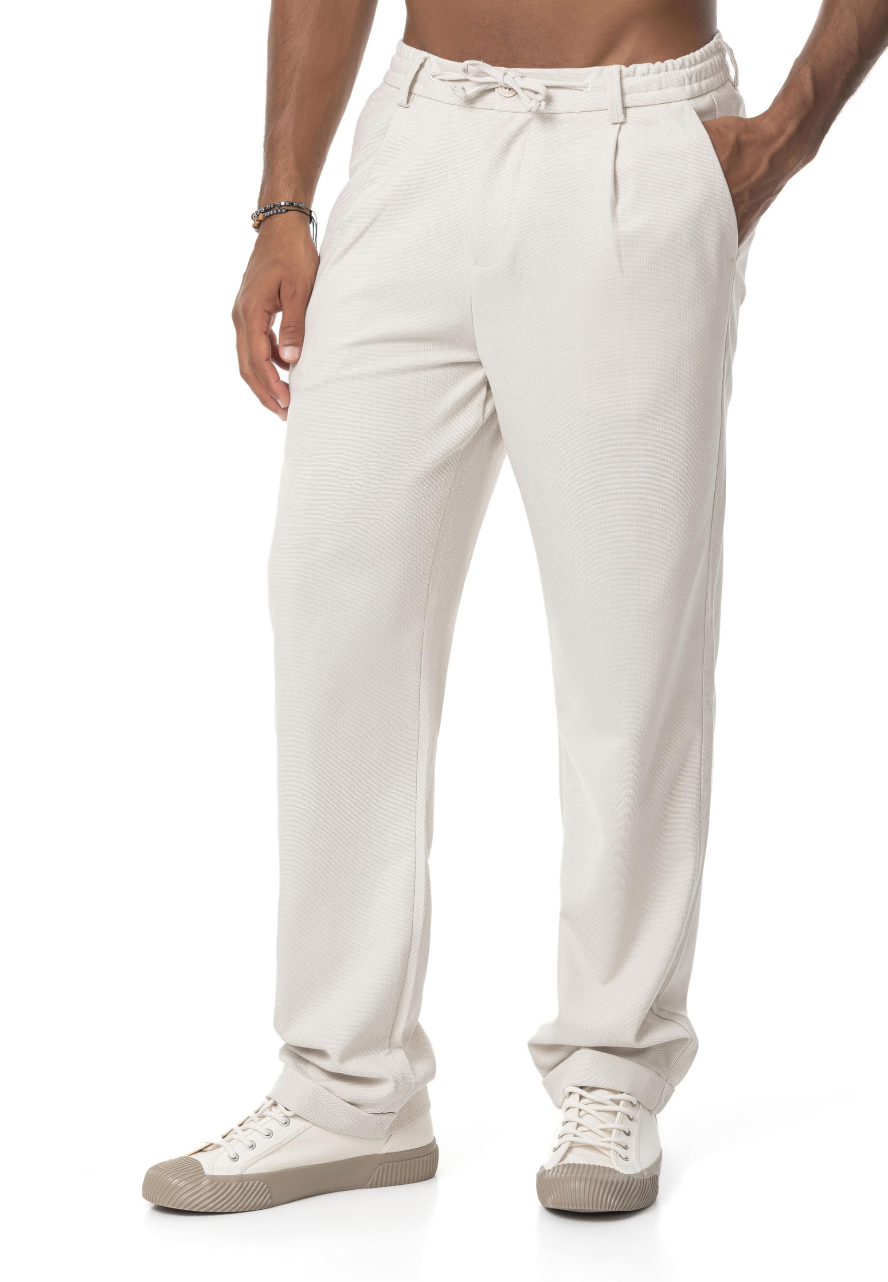 redbridge-hosen-stoffhose-kordelzug-m4328-schwarz image 7