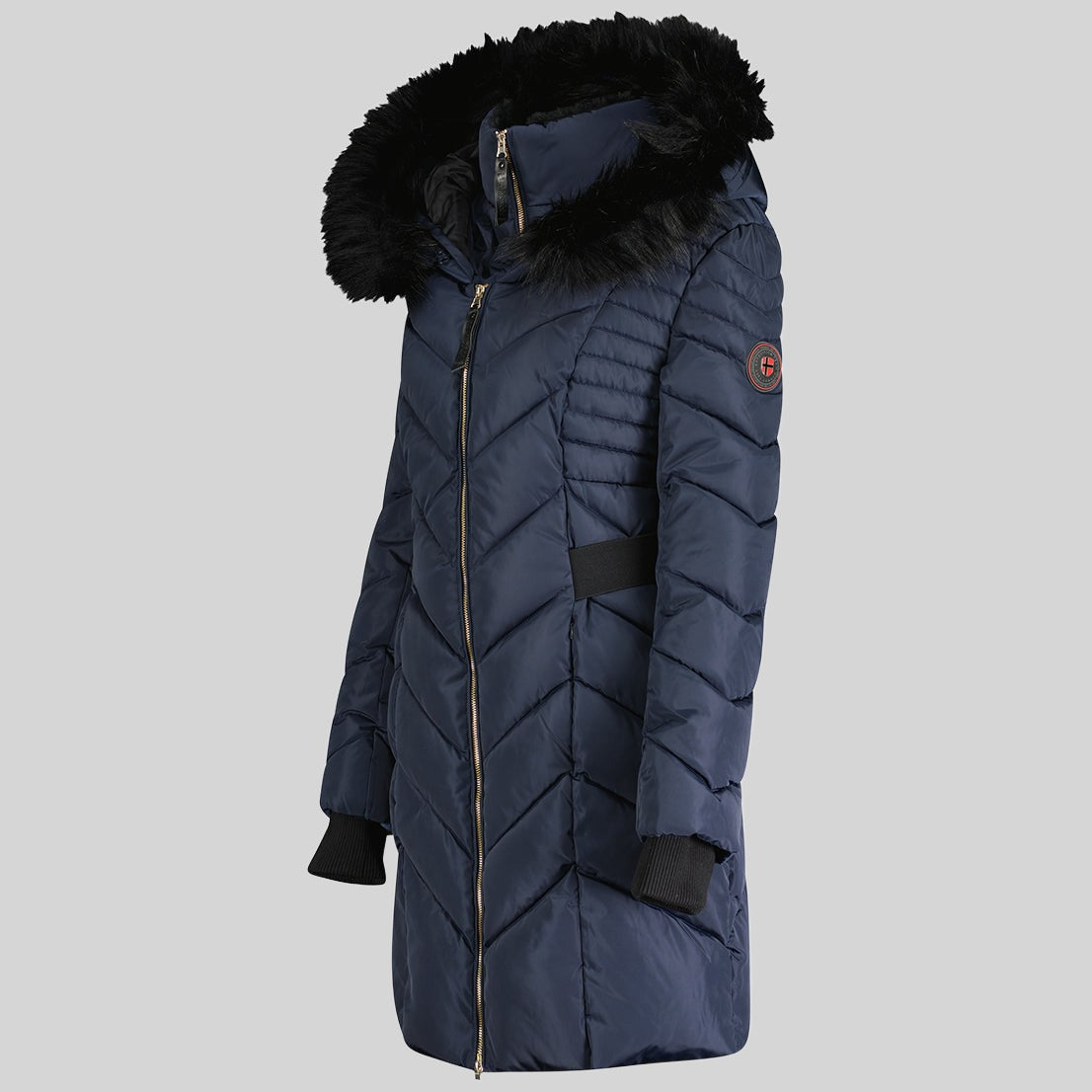 geographical-norway-dolrie-parka-damen-marine-lang-fell image 3