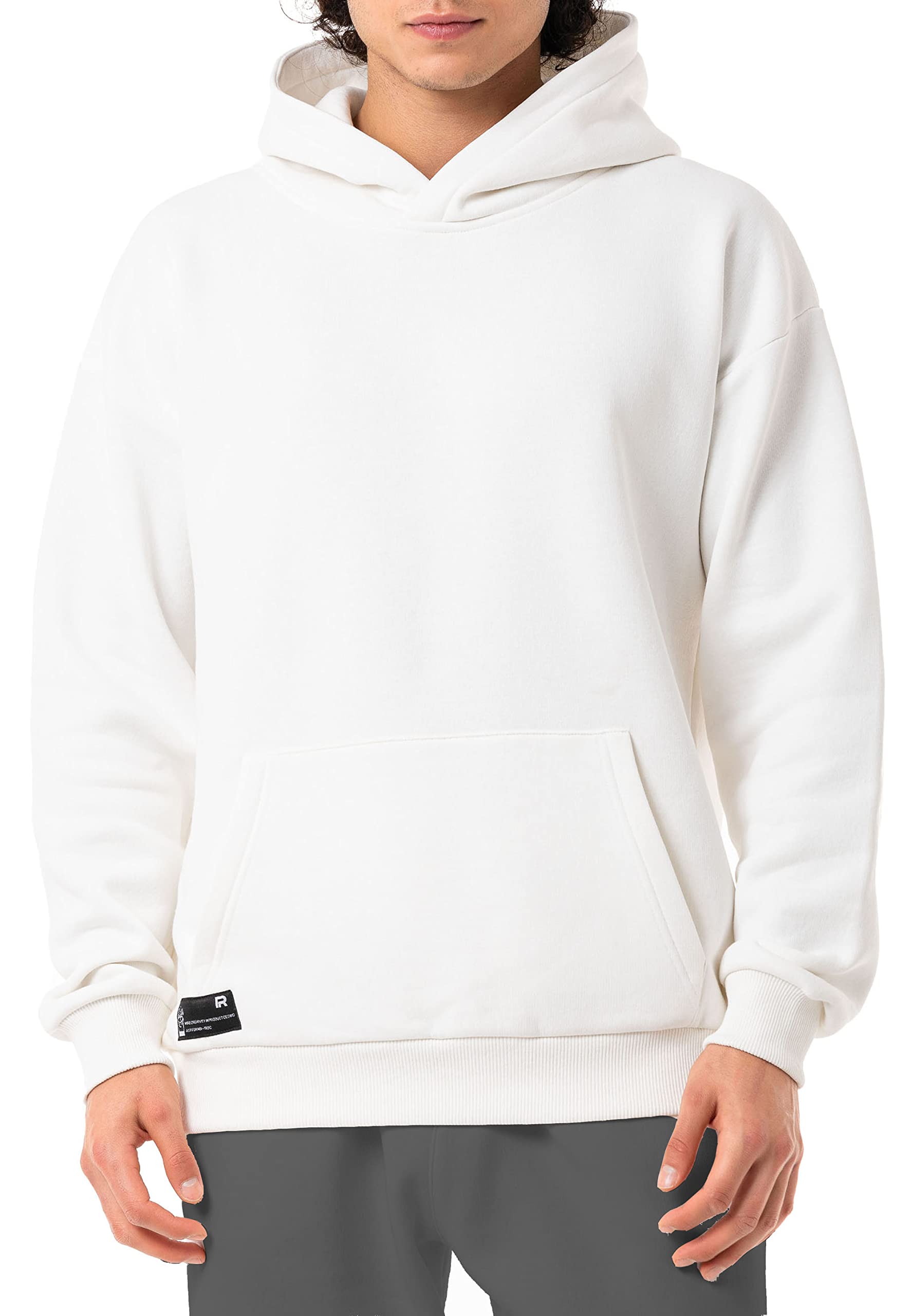 redbridge-m2217-basic-hoodie-kapuzenpullover-herren-grau image 1