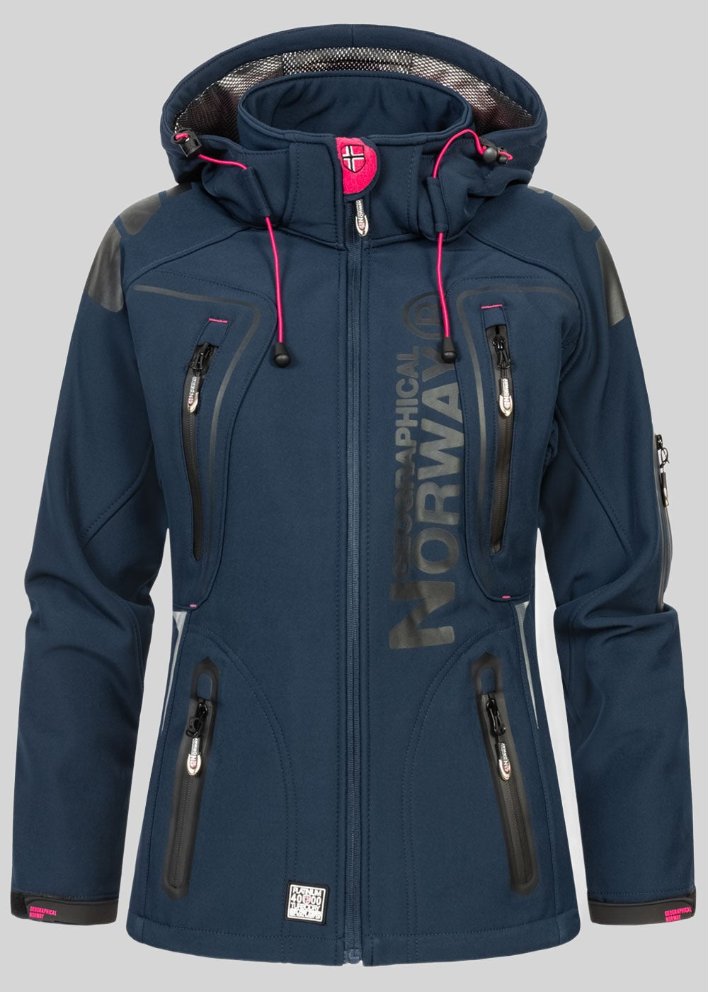 geographical-norway-tislande-softshelljacke-damen-marine-rosa image 6