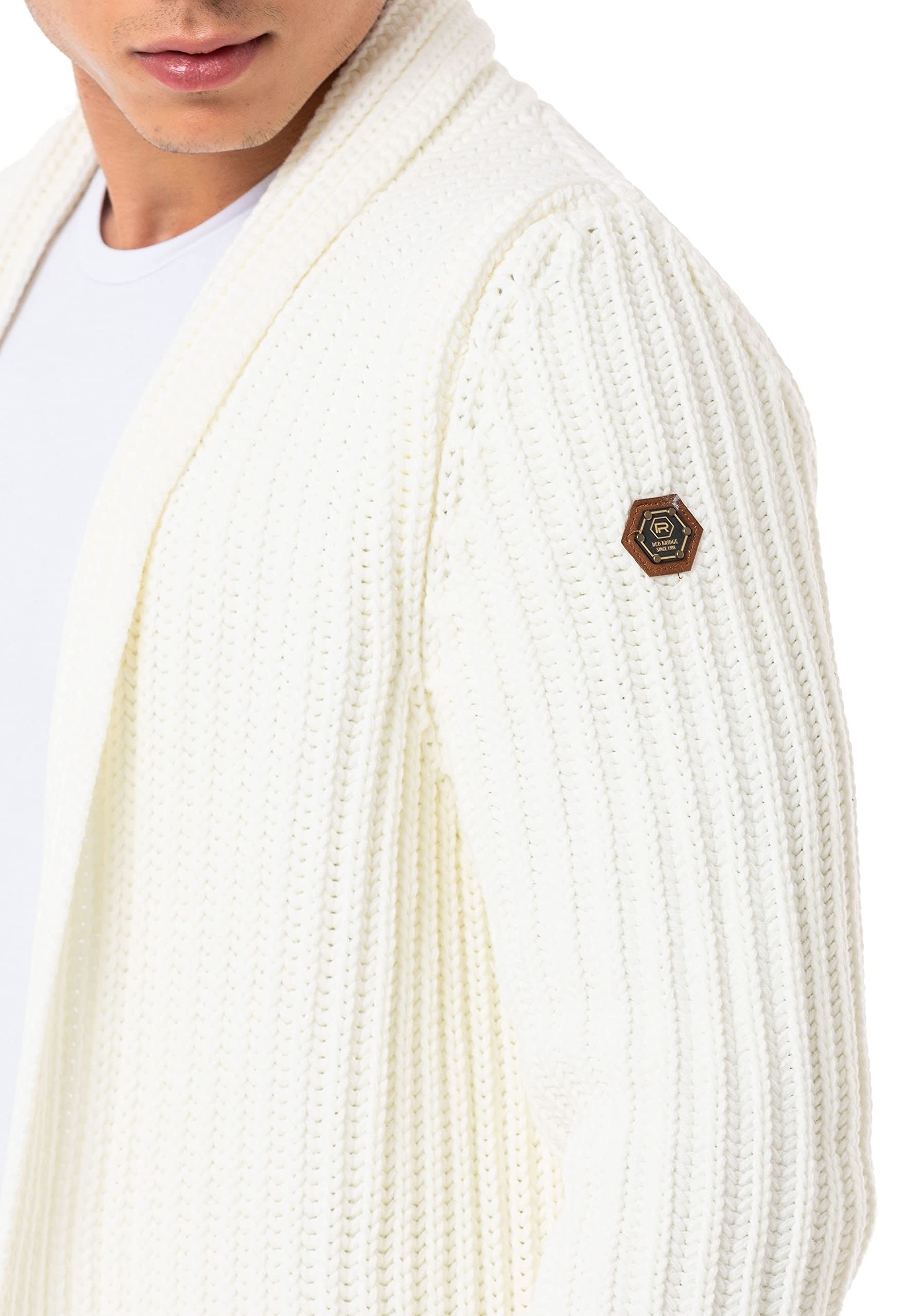 redbridge-cardigan-strickjacke-herren-long-cut-knopf image 5