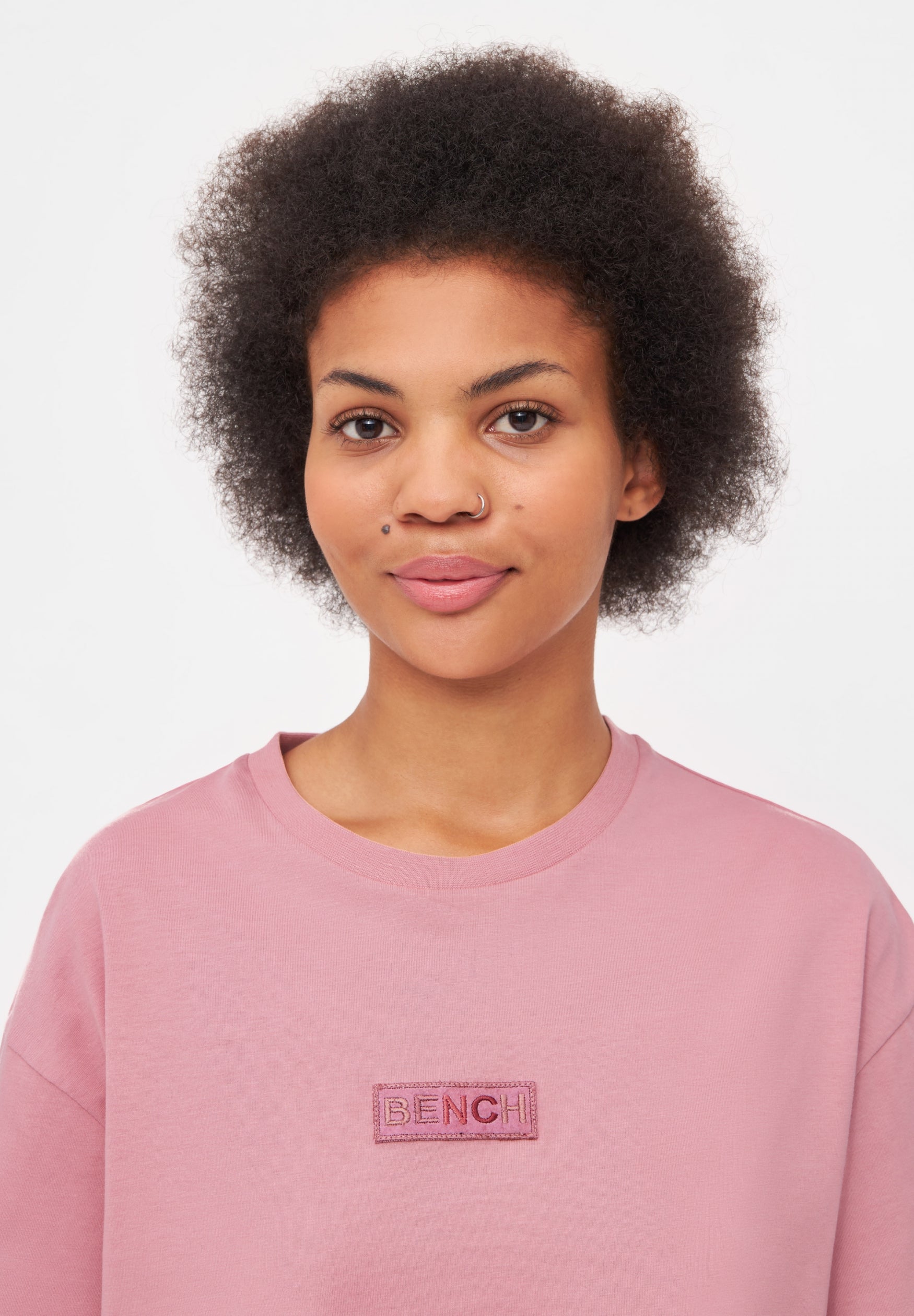 bench-kiku-t-shirt-damen-blush-baumwolle-regular-fit image 4
