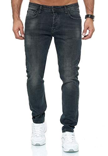 redbridge-jeans-regular-slim-fit-herren-denim-hose-blau-stretch image 7