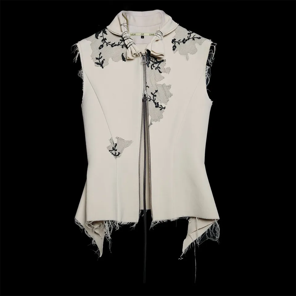 milk-of-lime-ripped-flag-top-damen image 1