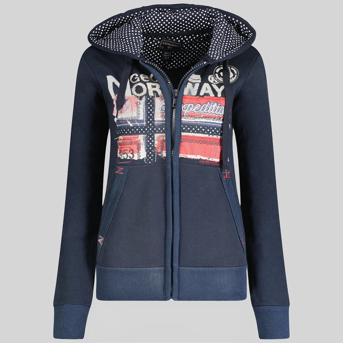 geographical-norway-farlotte-damen-sweatshirt-mit-kapuze-und-k-ngurutasche image 5