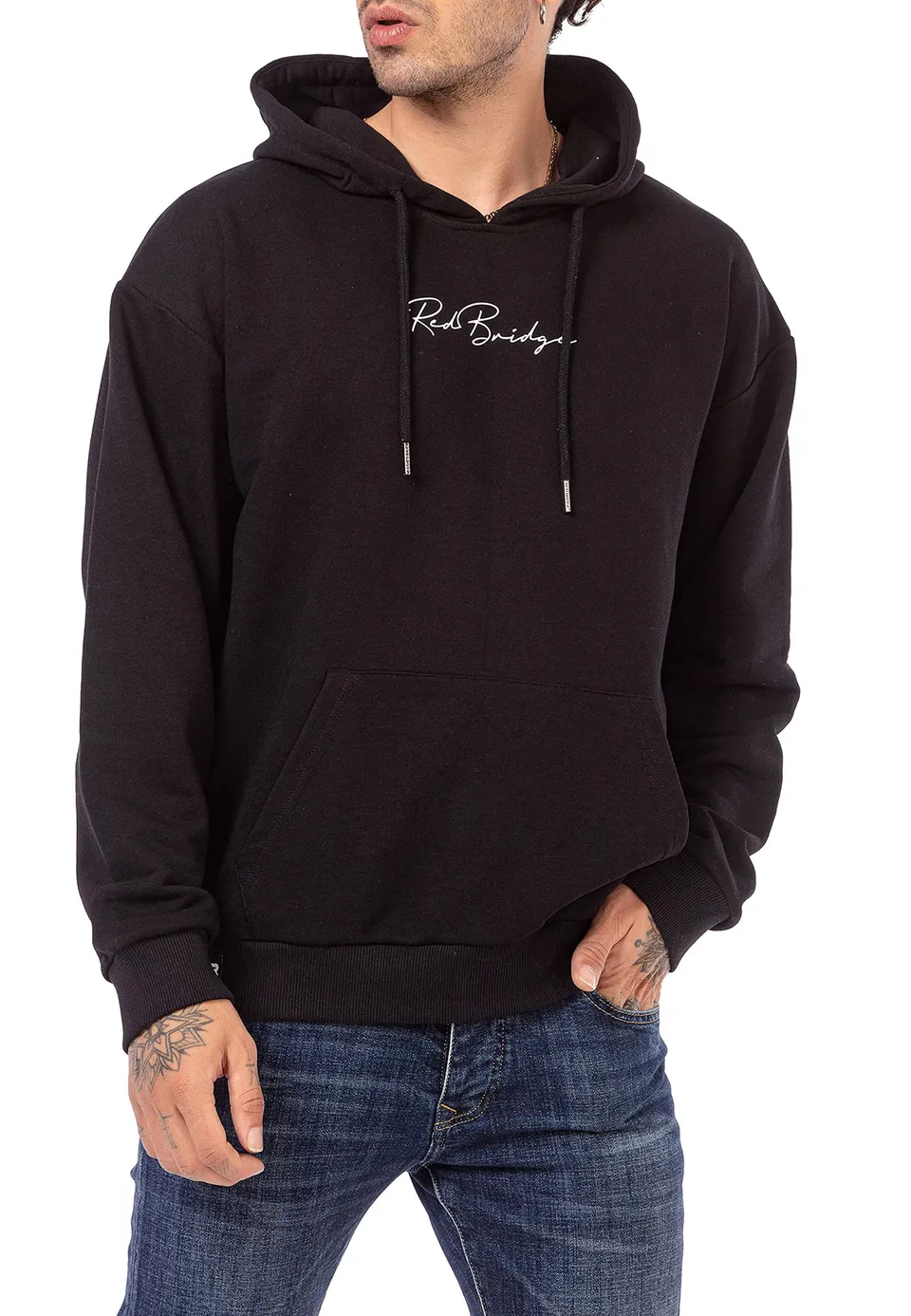 redbridge-hoodie-herren-kapuzenpullover-basic-schwarz-l image 1