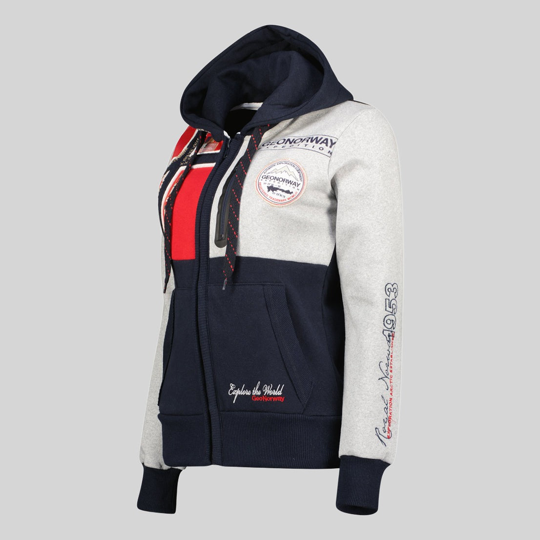 geographical-norway-gexplore-sweatjacke-damen-mit-kapuze image 8