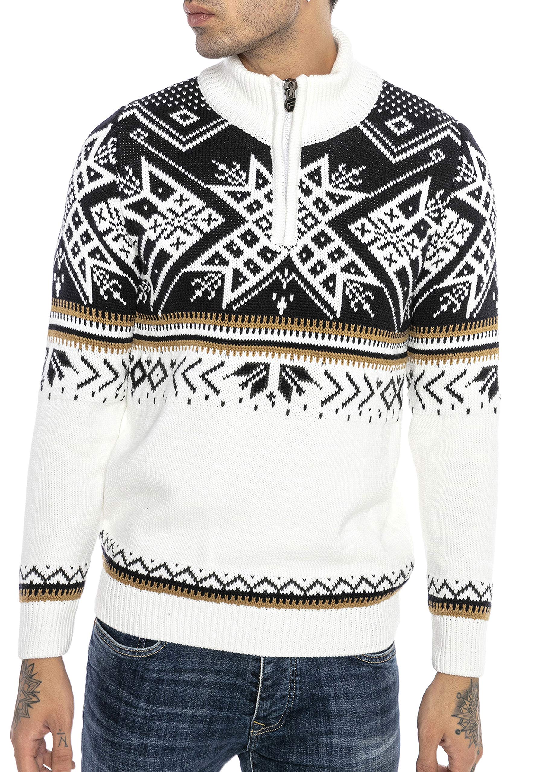 redbridge-pullover-norweger-strickpullover-stehkragen-herren image 8