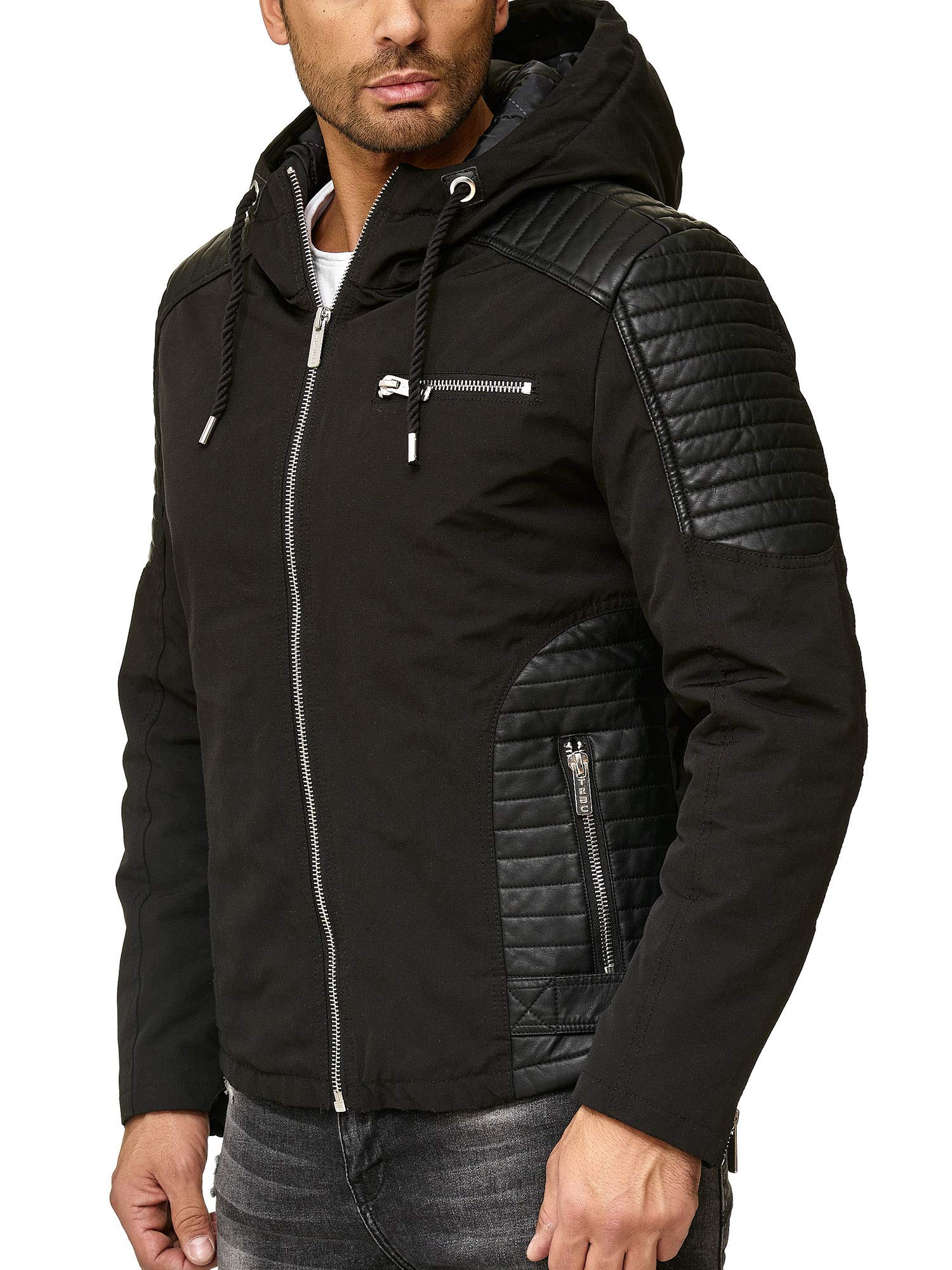 redbridge-oberbekleidung-biker-elements-bergangsjacke-schwarz image 1