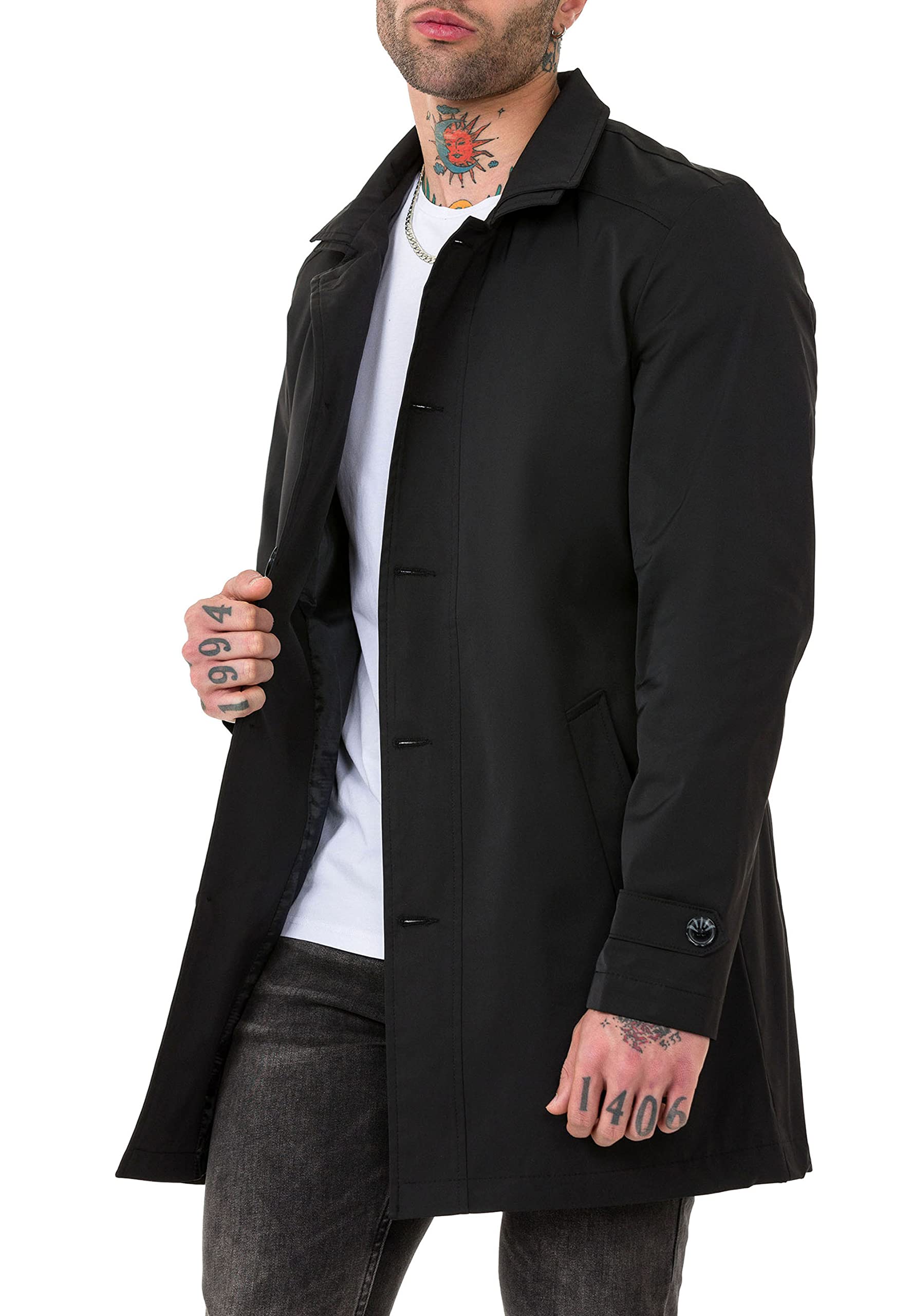 redbridge-trenchcoat-mantel-beige-baumwollmix-herren image 3