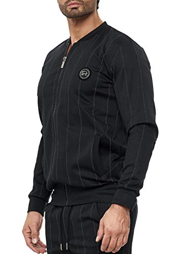 redbridge-sweat-jacke-herren-striped-reissverschluss-taschen image 8