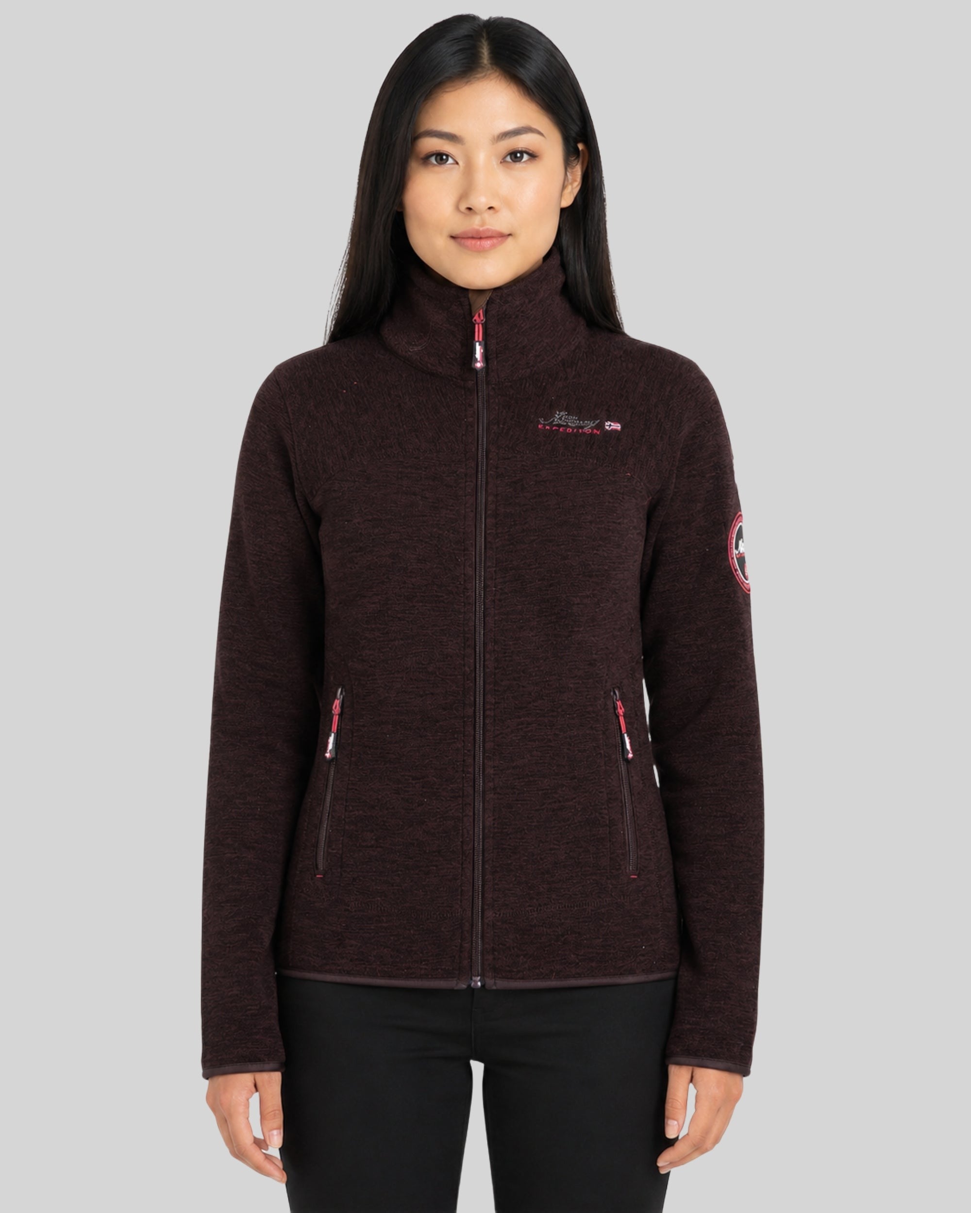 geographical-norway-tyrell-damen-fleecejacke-schwarz-stehkragen image 6