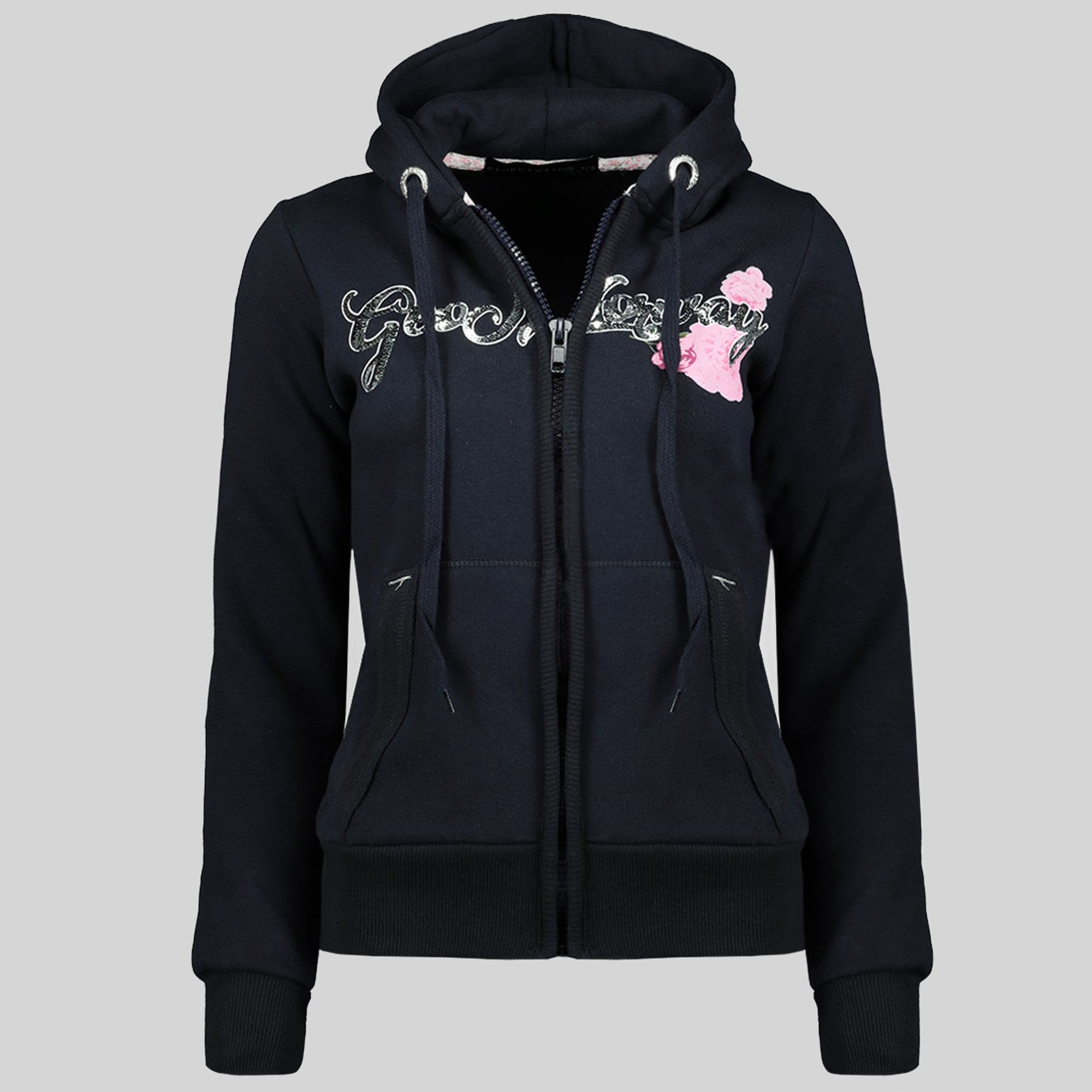 geographical-norway-gelphine-damen-sweatjacke-schwarz image 8