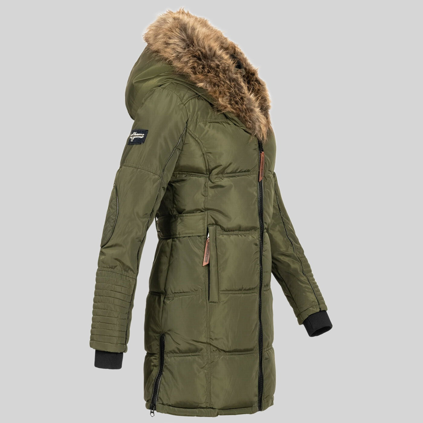 geographical-norway-beautiful-damen-parka-schwarz-kunstfell image 8