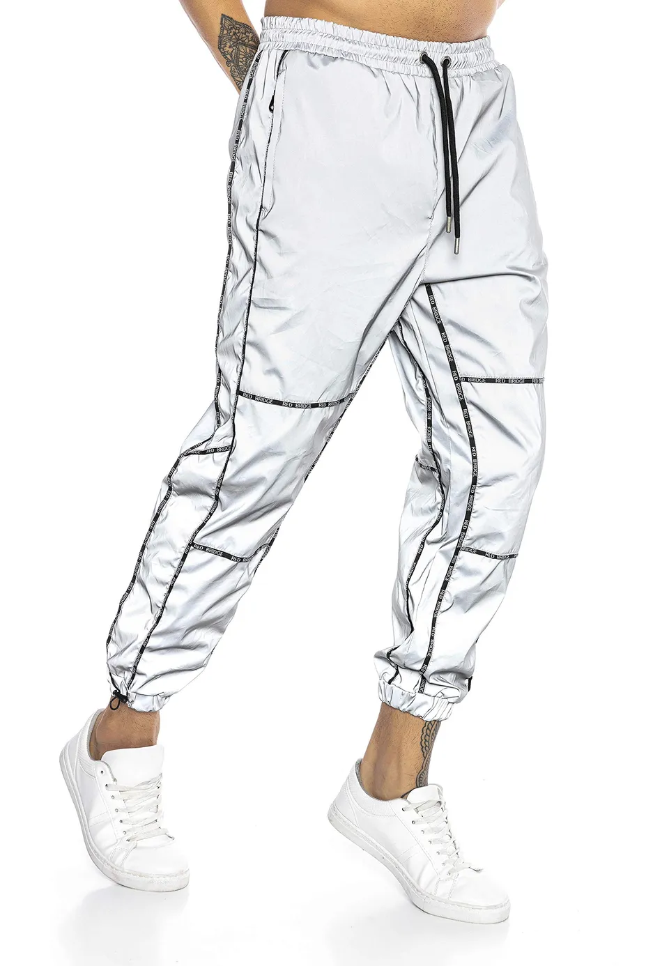 redbridge-hosen-silver-jogger-sweatpants-herren-polyester-regular image 1
