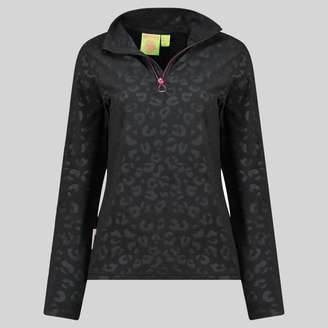 geographical-norway-uminie-hz-fleecejacke-damen-schwarz-leo image 2
