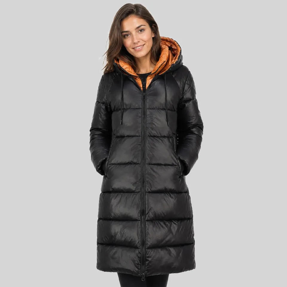 geographical-norway-citadelle-damen-parka-schwarz-lang-kapuze image 1