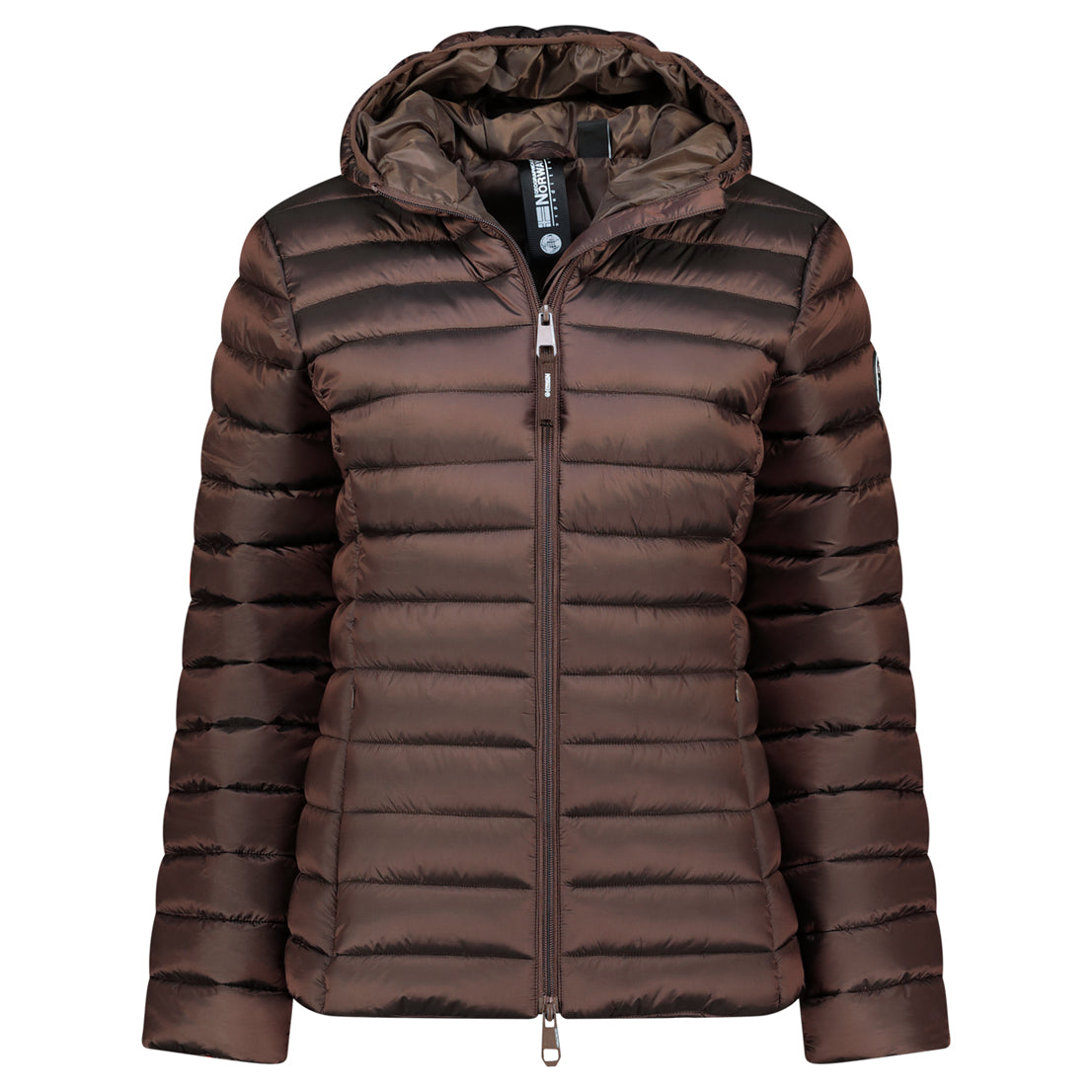 geographical-norway-atikashine-daunenjacke-damen-dunkelbraun-winter image 3