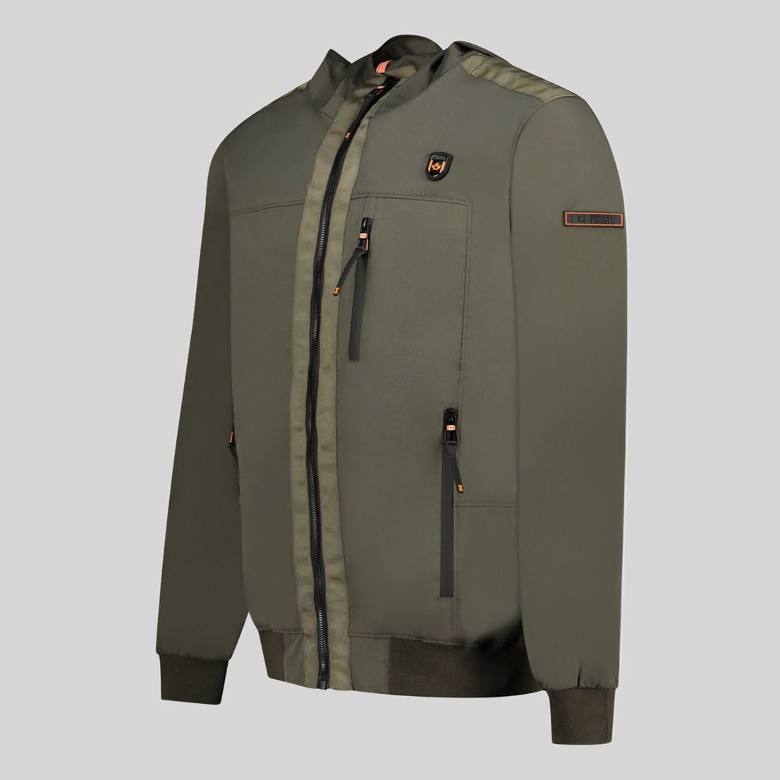 geographical-norway-bacary-herren-bergangsjacke-khaki-wendejacke image 4