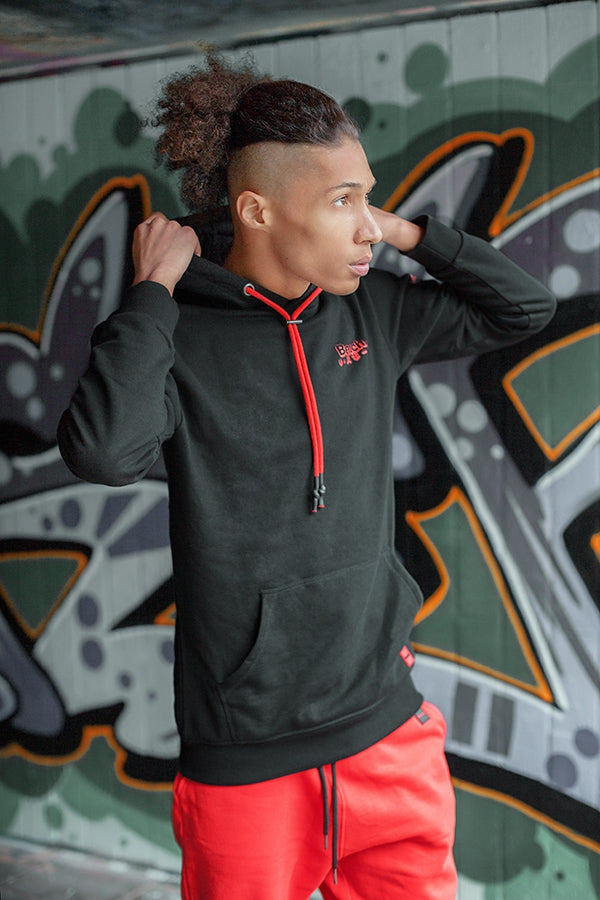 bench-clutch-hoodie-herren-rot-bio-baumwolle-regular-fit image 6