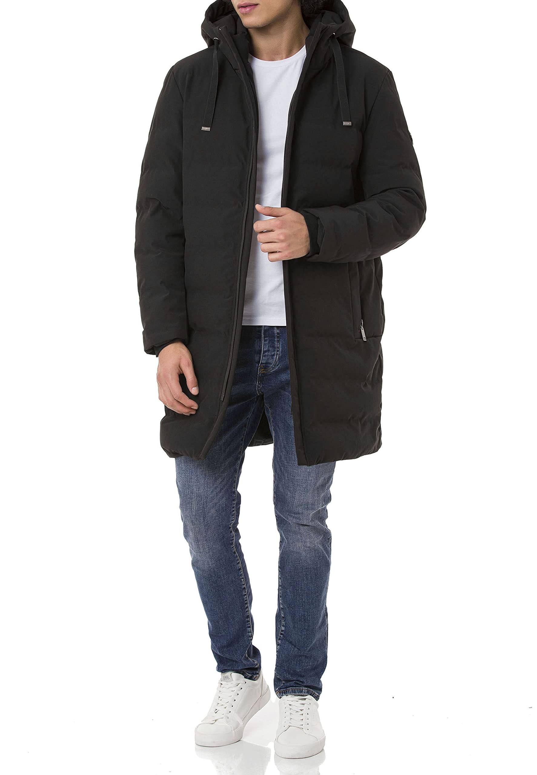 redbridge-steppmantel-pufferparka-herren-schwarz-winter image 3