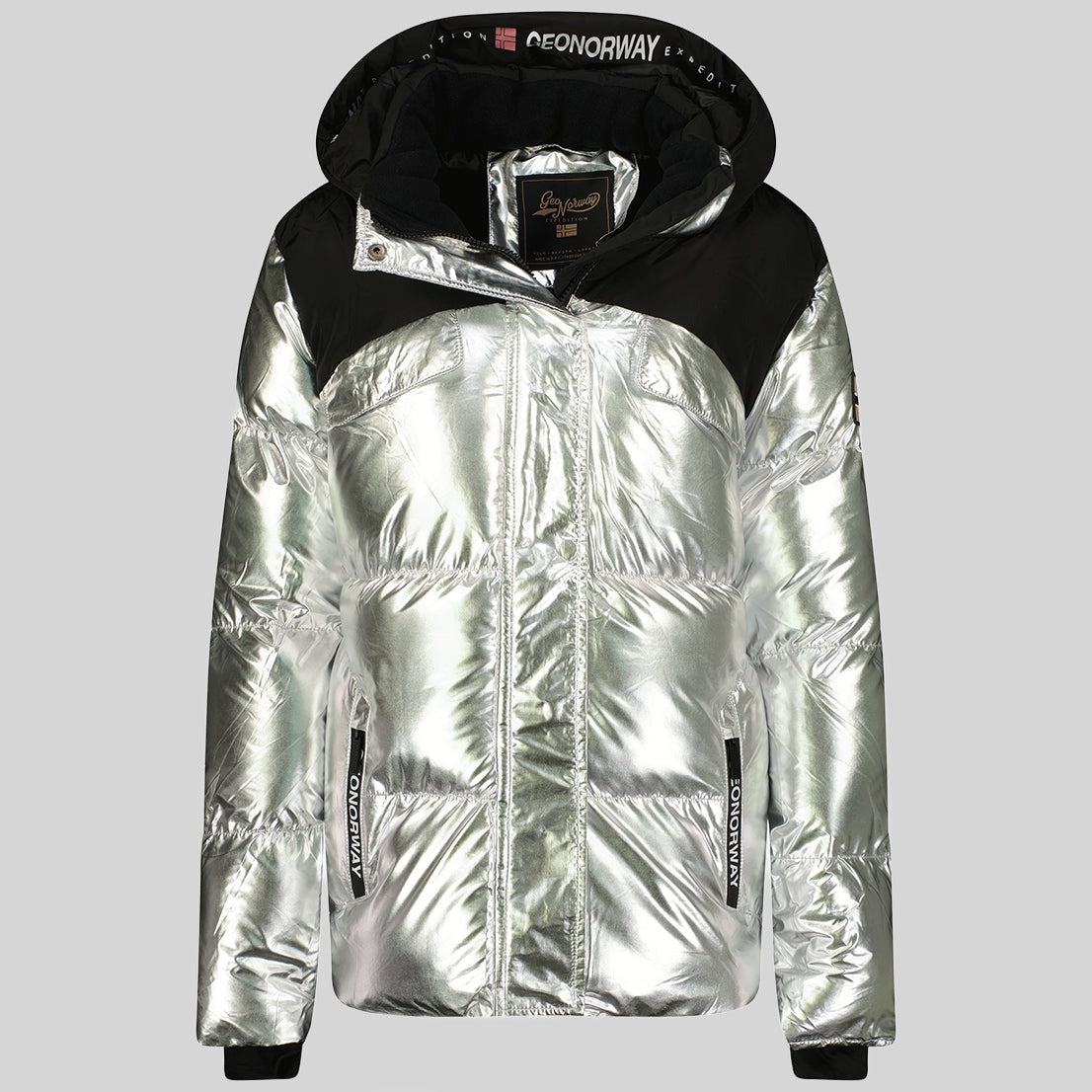 geographical-norway-bilkiss-parka-damen-silber-winter image 1