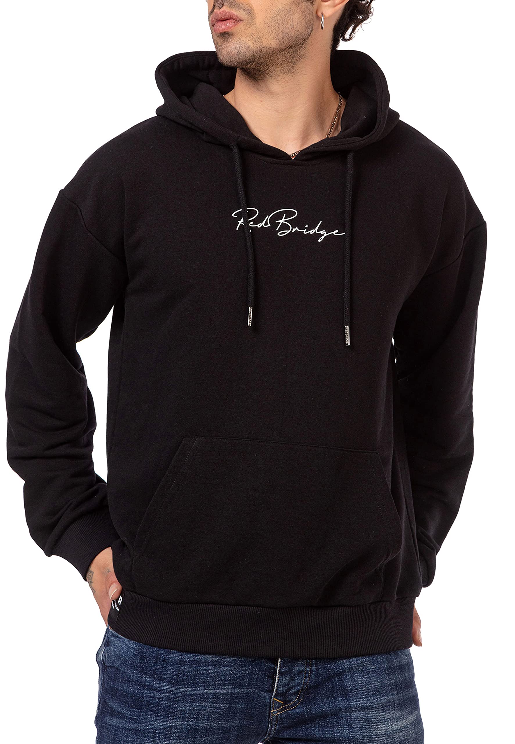 redbridge-hoodie-herren-kapuzenpullover-basic-schwarz-l image 2
