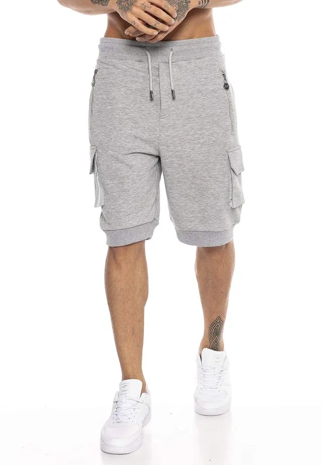 redbridge-shorts-herren-cargoshorts-sweat-schwarz-bermuda image 1