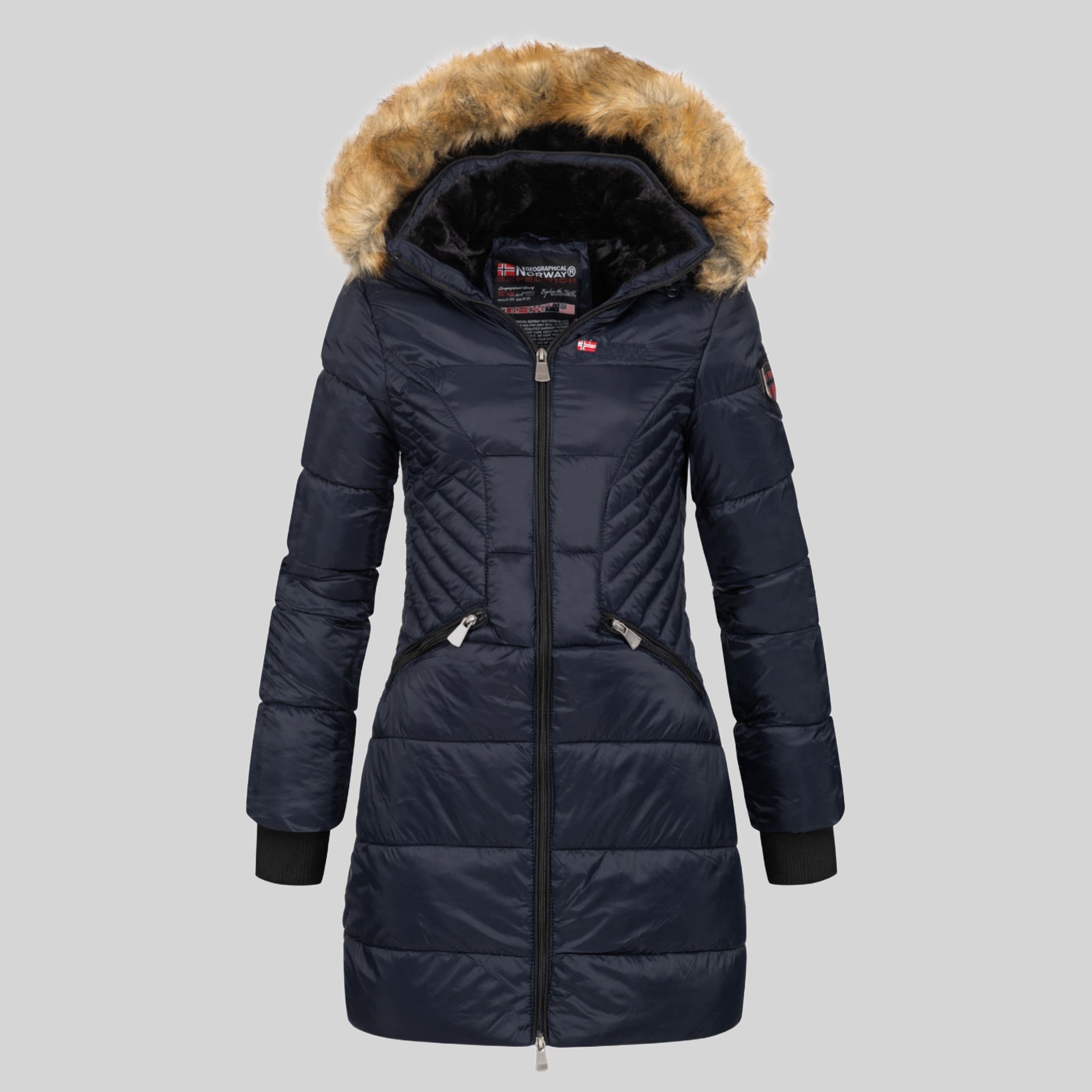 geographical-norway-abeille-damen-parka-lang-schwarz image 7