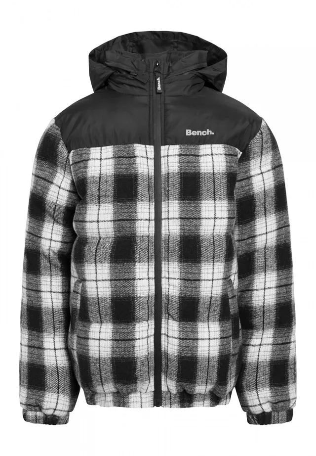 bench-lumberg-winterjacke-jungen-black-white-check-karo image 1