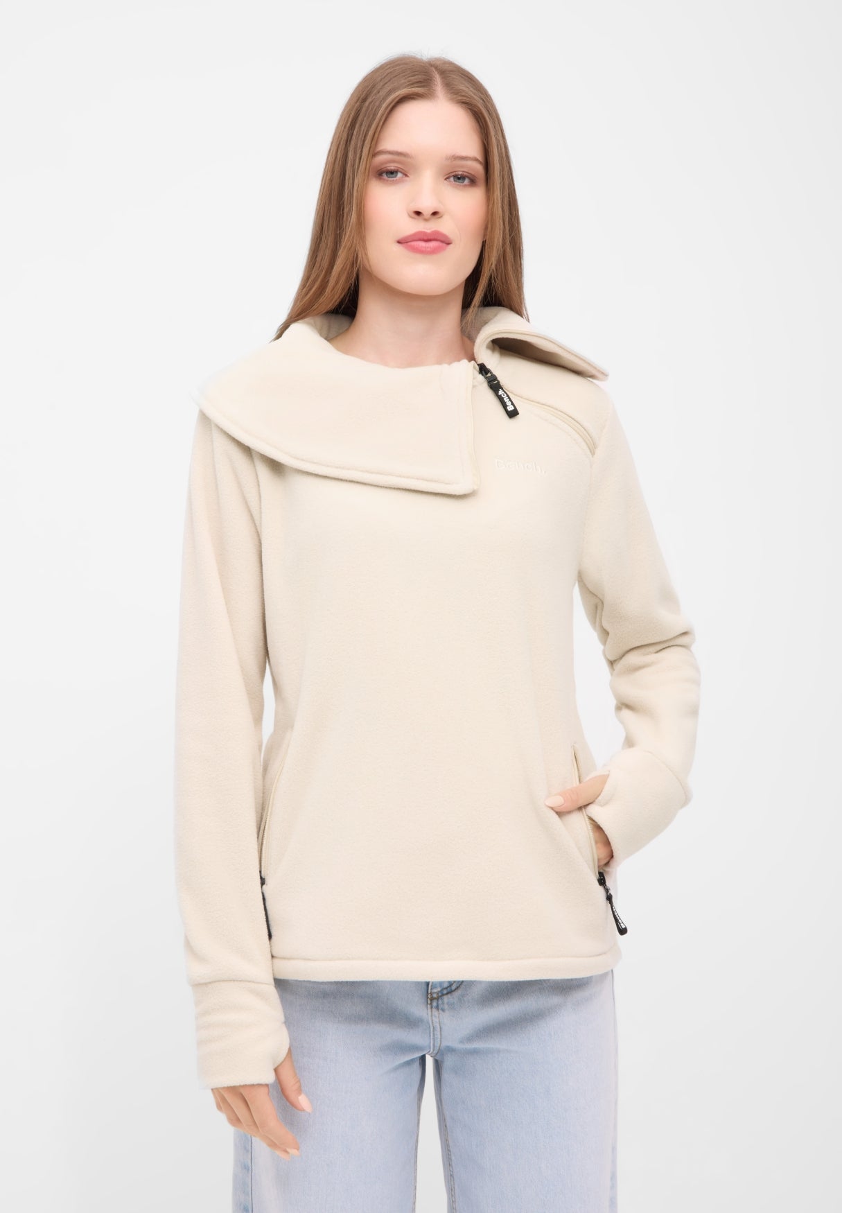 bench-aprille-fleecepullover-damen-perfectly-pale-daumenloch image 2