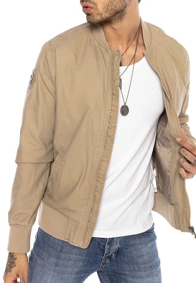 redbridge-blouson-herren-fliegerjacke-bergangsjacke-schwarz-baumwolle image 1