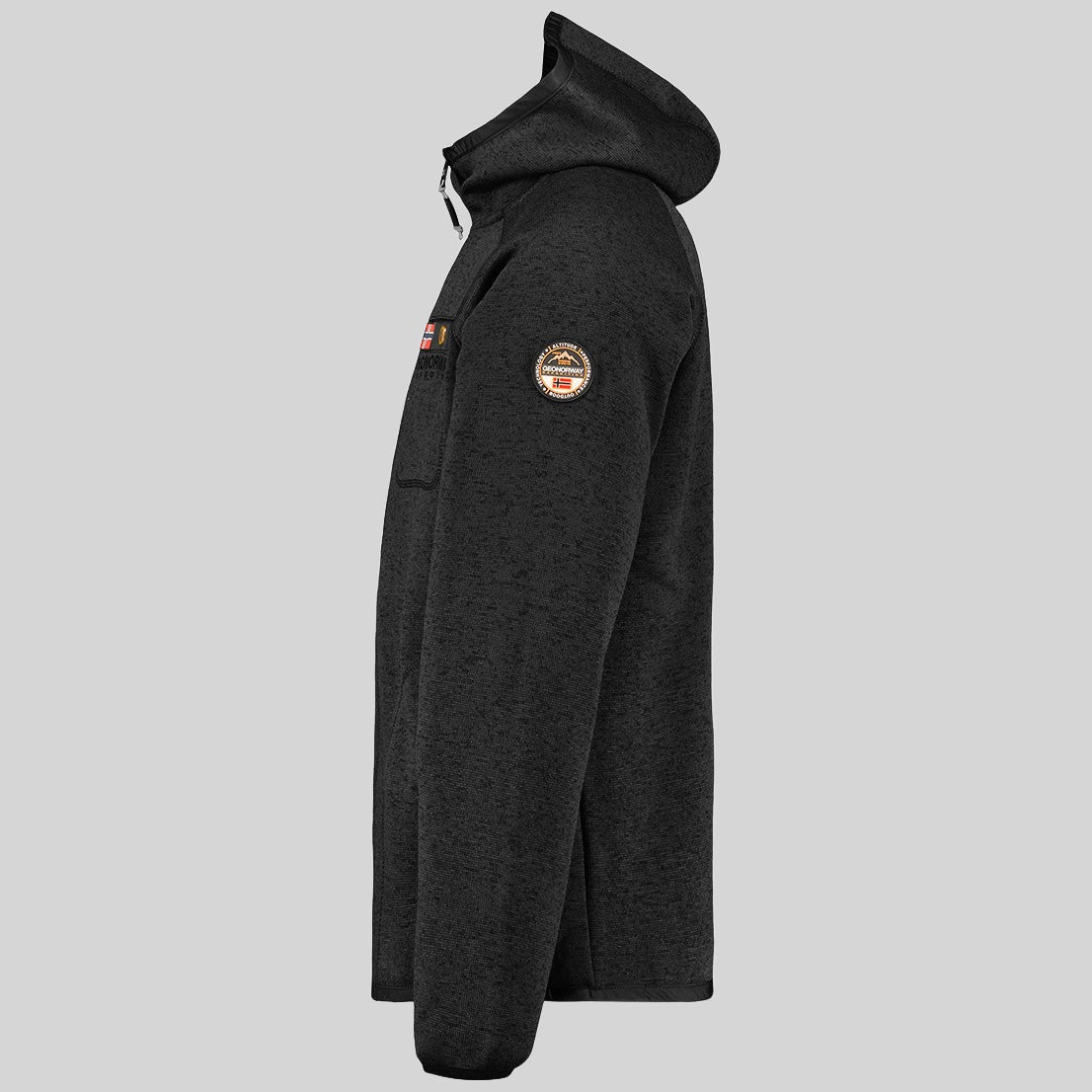 geographical-norway-tiparni-fleecejacke-herren-schwarz-mit-kapuze image 4