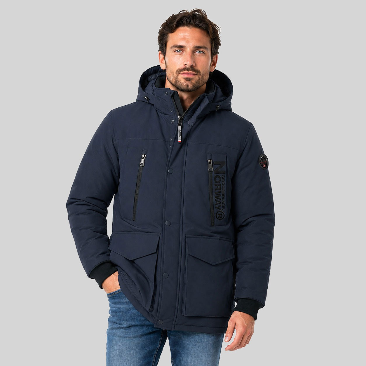 geographical-norway-bordiga-parka-herren-schwarz-mit-kapuze image 3