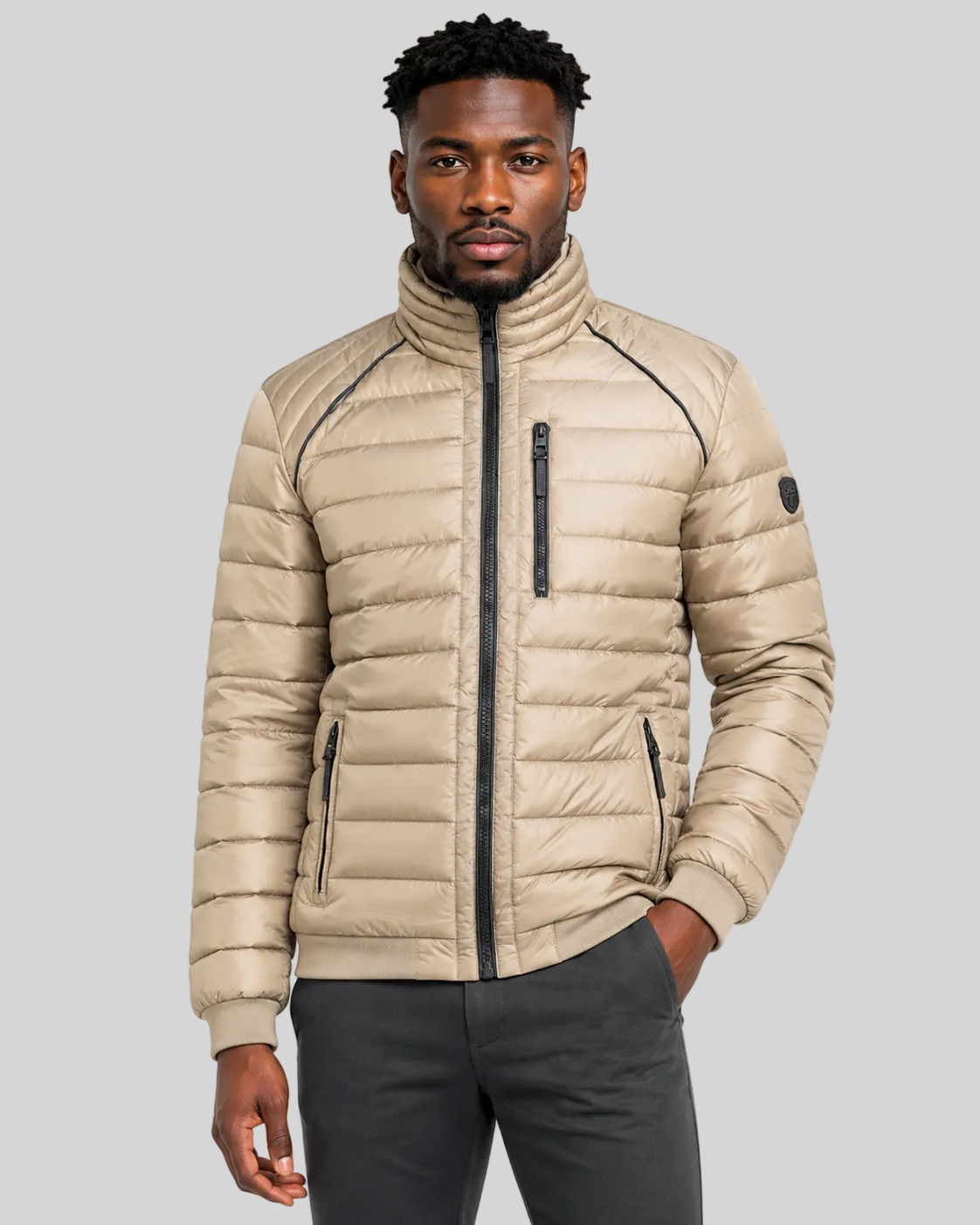 geographical-norway-alonzo-herren-blouson-schwarz-stehkragen image 1