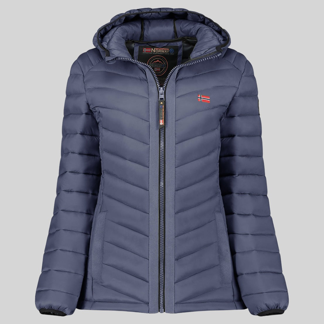 geographical-norway-carliti-hood-damen-steppjacke-mit-kapuze-schwarz-s image 8