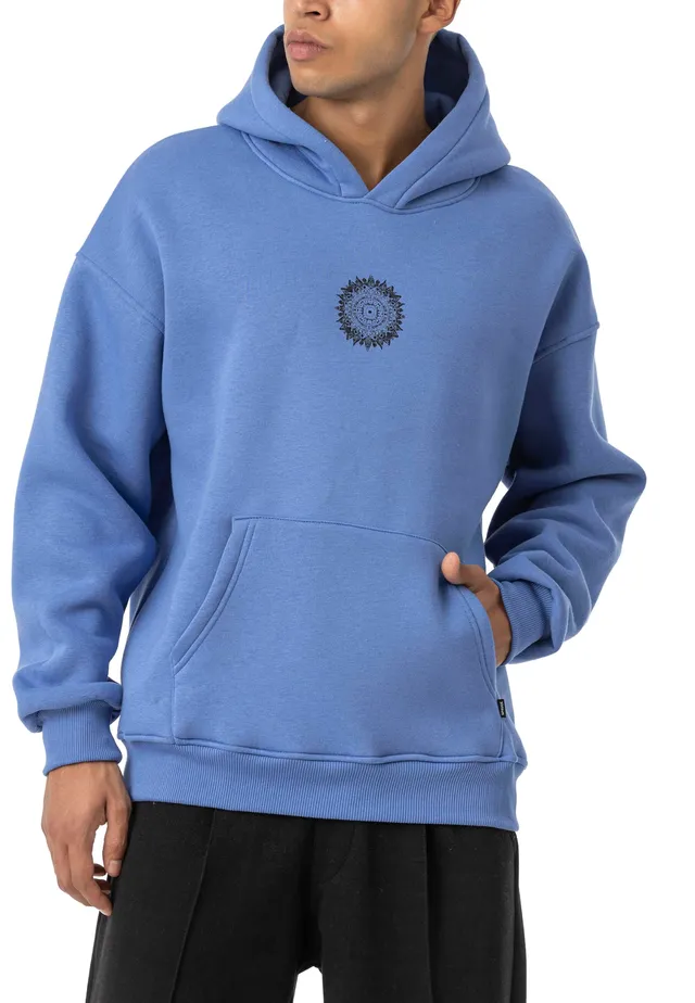 redbridge-spruce-hoodie-mandala-saxeblau-kapuzenpullover image 1