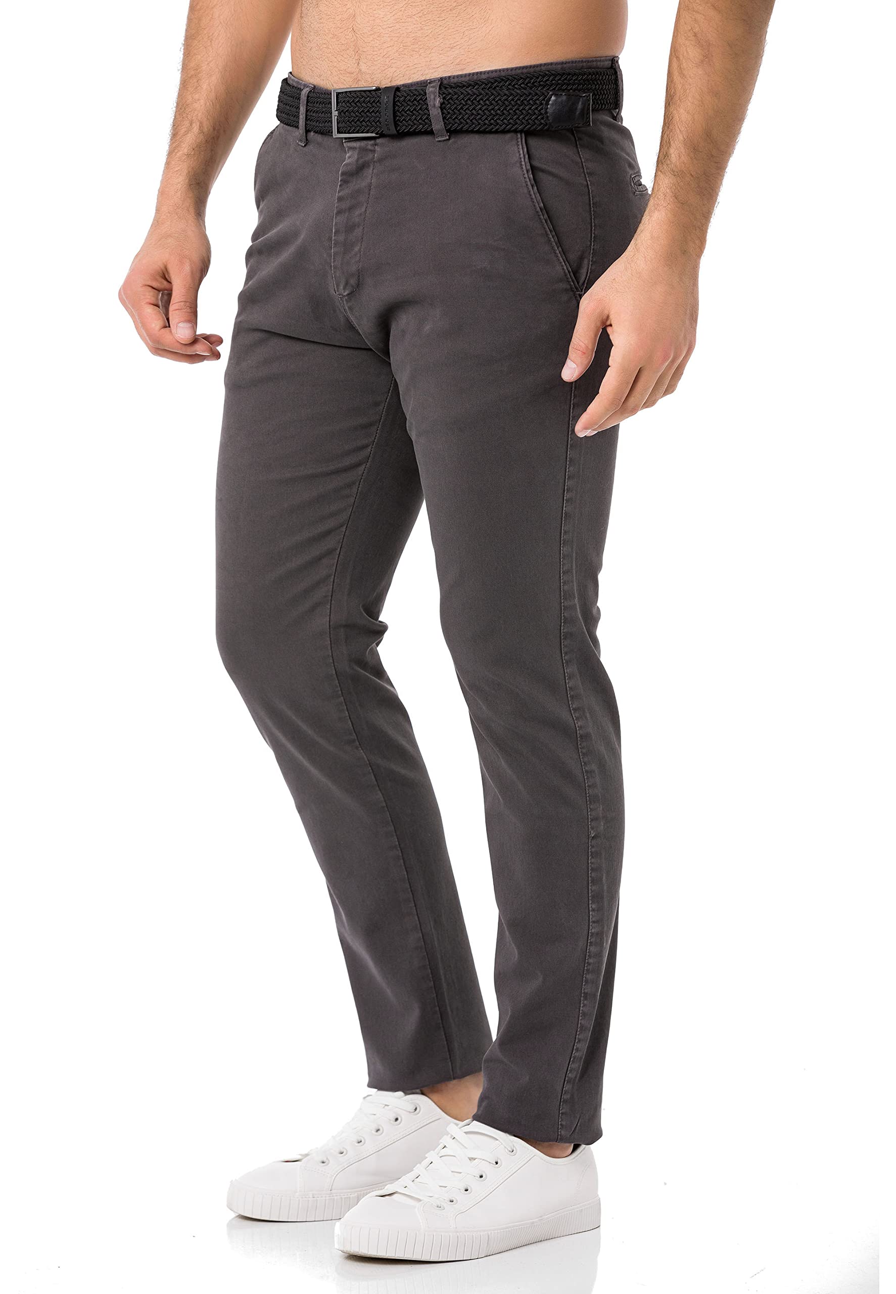 redbridge-hose-herren-chino-mit-g-rtel-khaki-29w-32l image 3