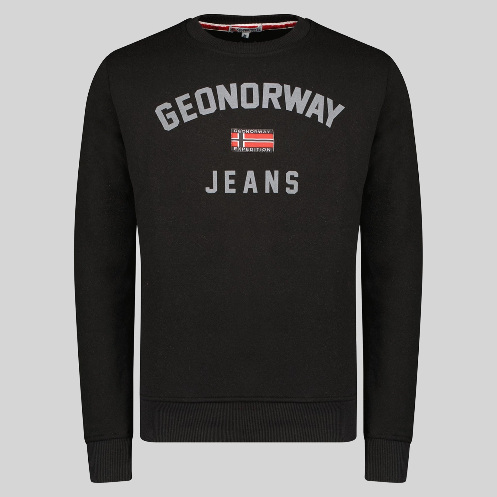 geographical-norway-gassier-sweatshirt-herren-schwarz-mit-schriftzug image 8