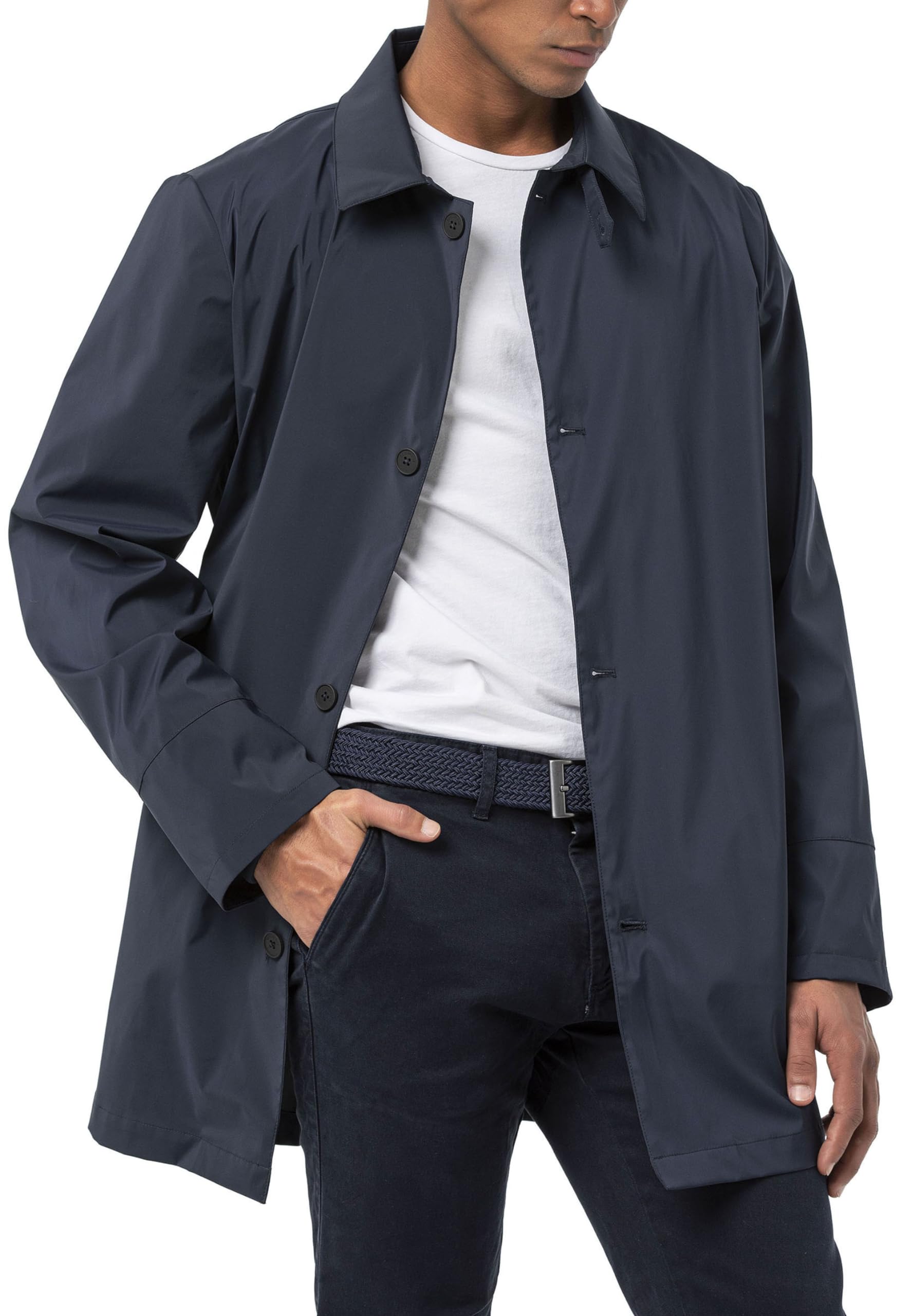 redbridge-trenchcoat-herren-bergangsjacke-lang-navy-blau-l image 2