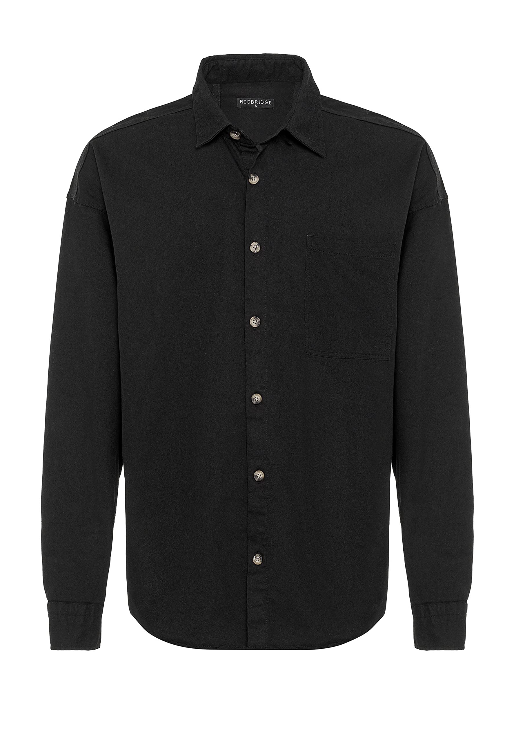 redbridge-jeanshemd-denim-herren-schwarz-baumwolle image 7