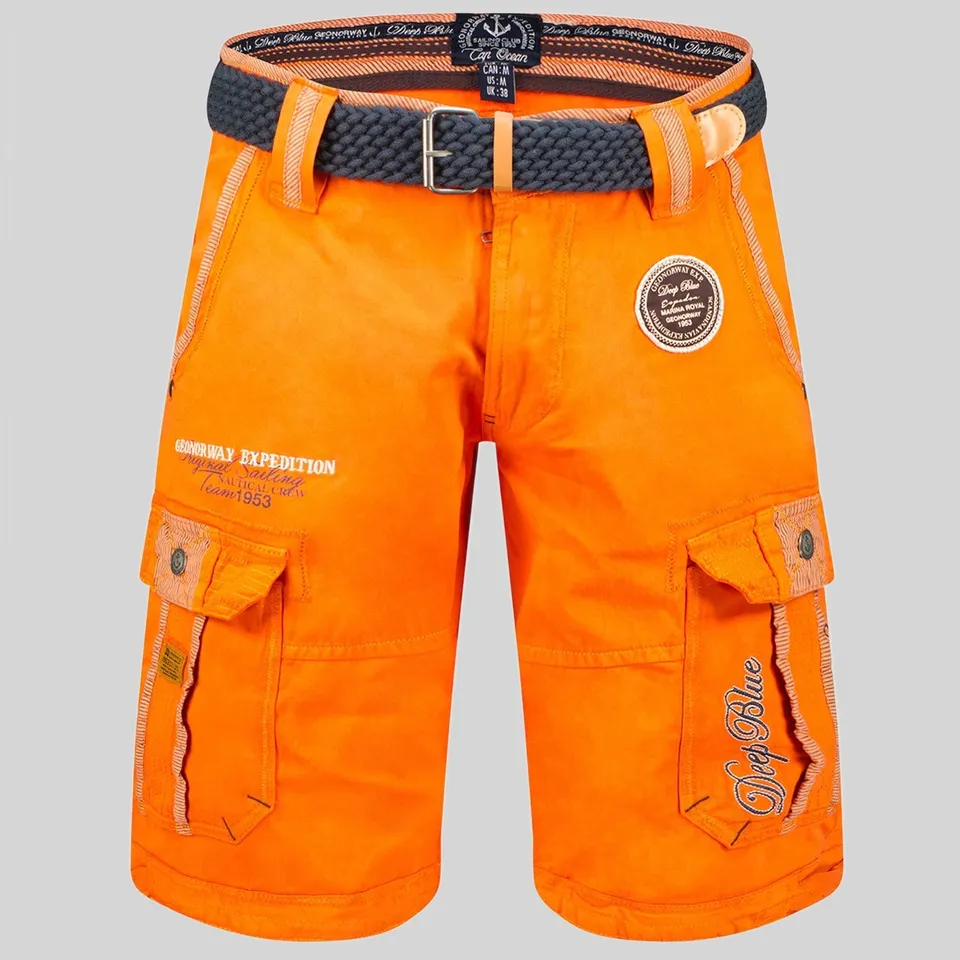 geographical-norway-paillette-herren-bermuda-marine-mit-taschen image 1