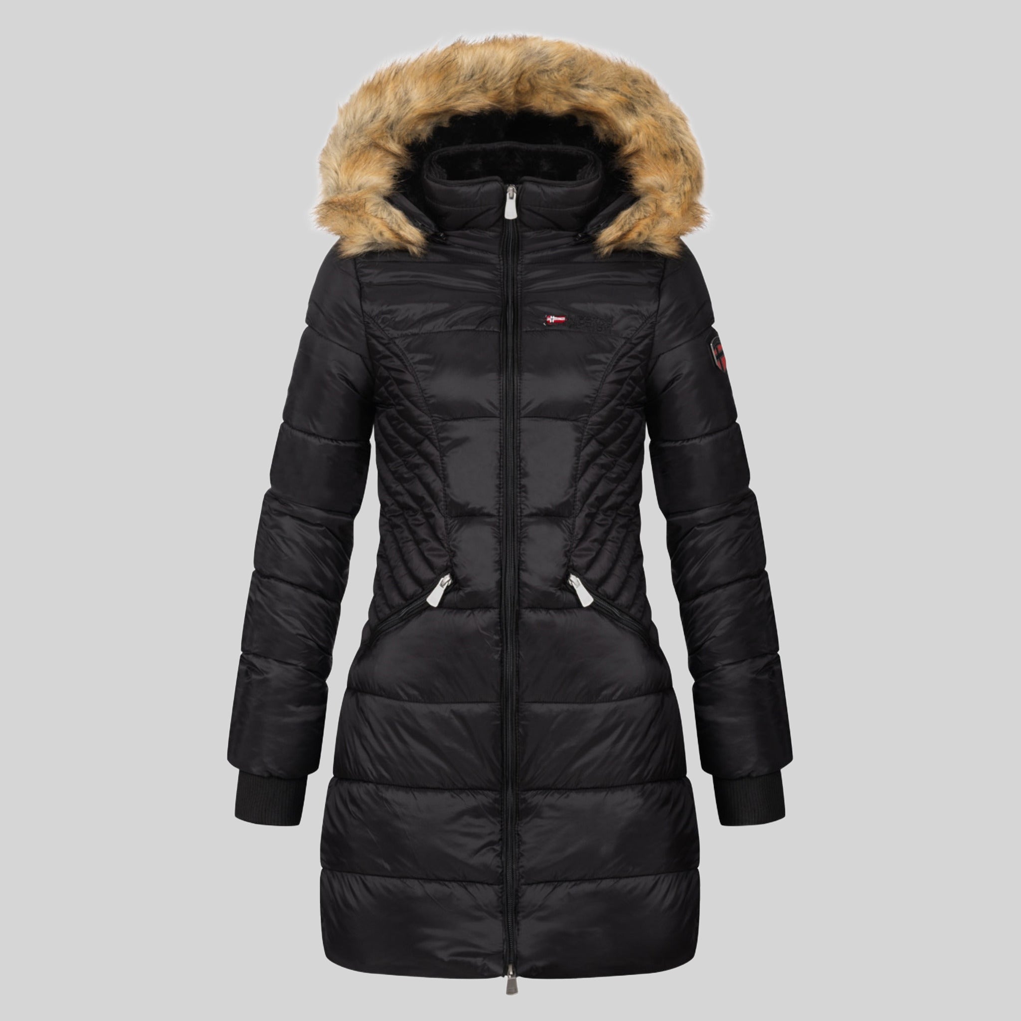 geographical-norway-abeille-damen-parka-lang-schwarz image 5