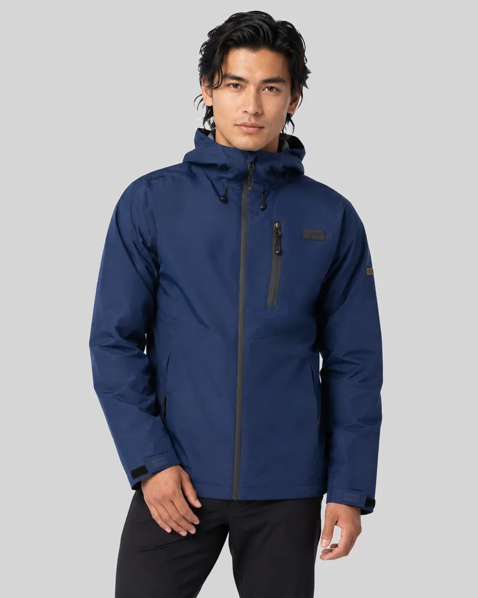 geographical-norway-barcilly-bergangsjacke-herren-marine-mit-kapuze image 1