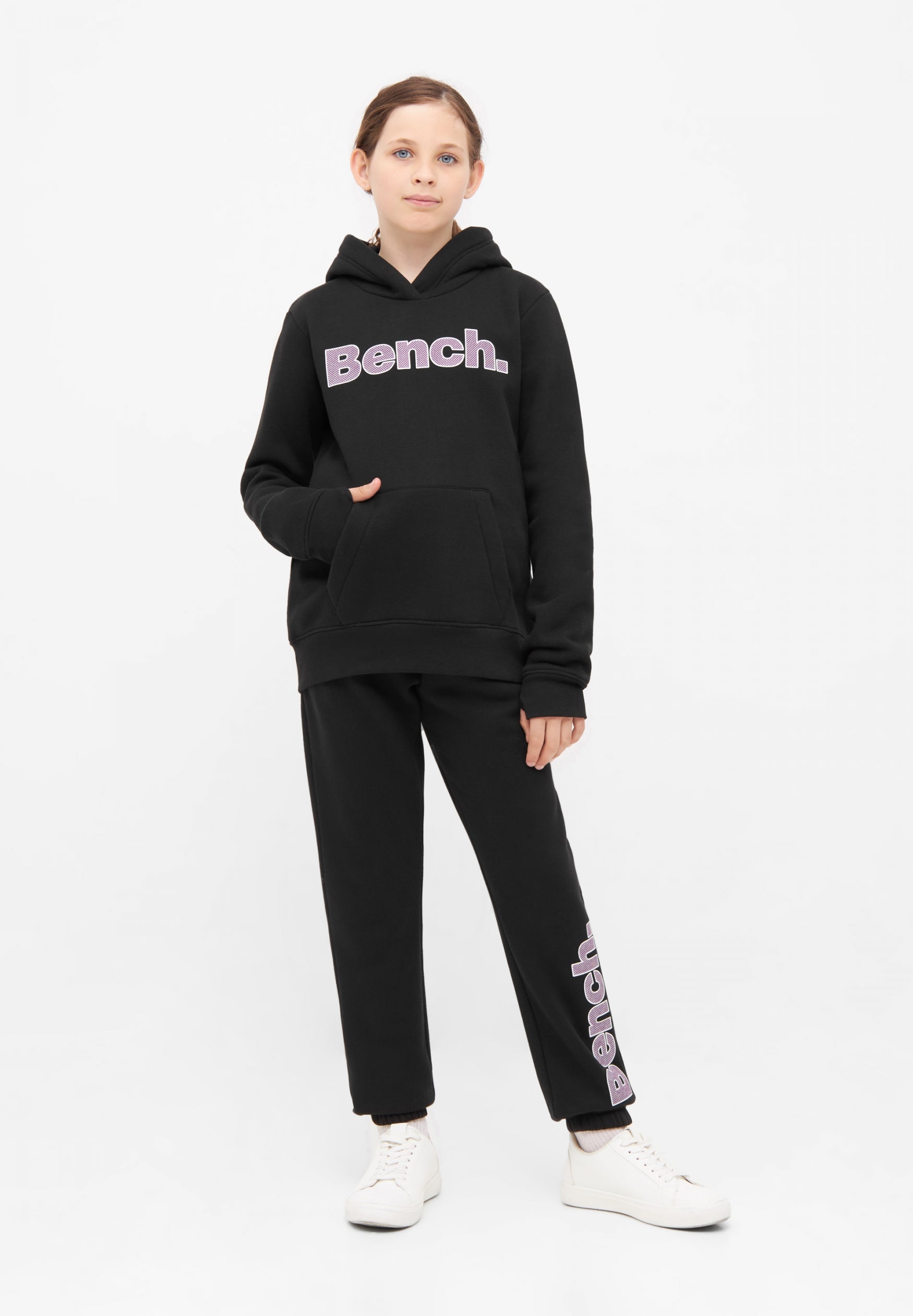 bench-justine-trainingsanzug-black-hoodie-hose-m-dchen image 2