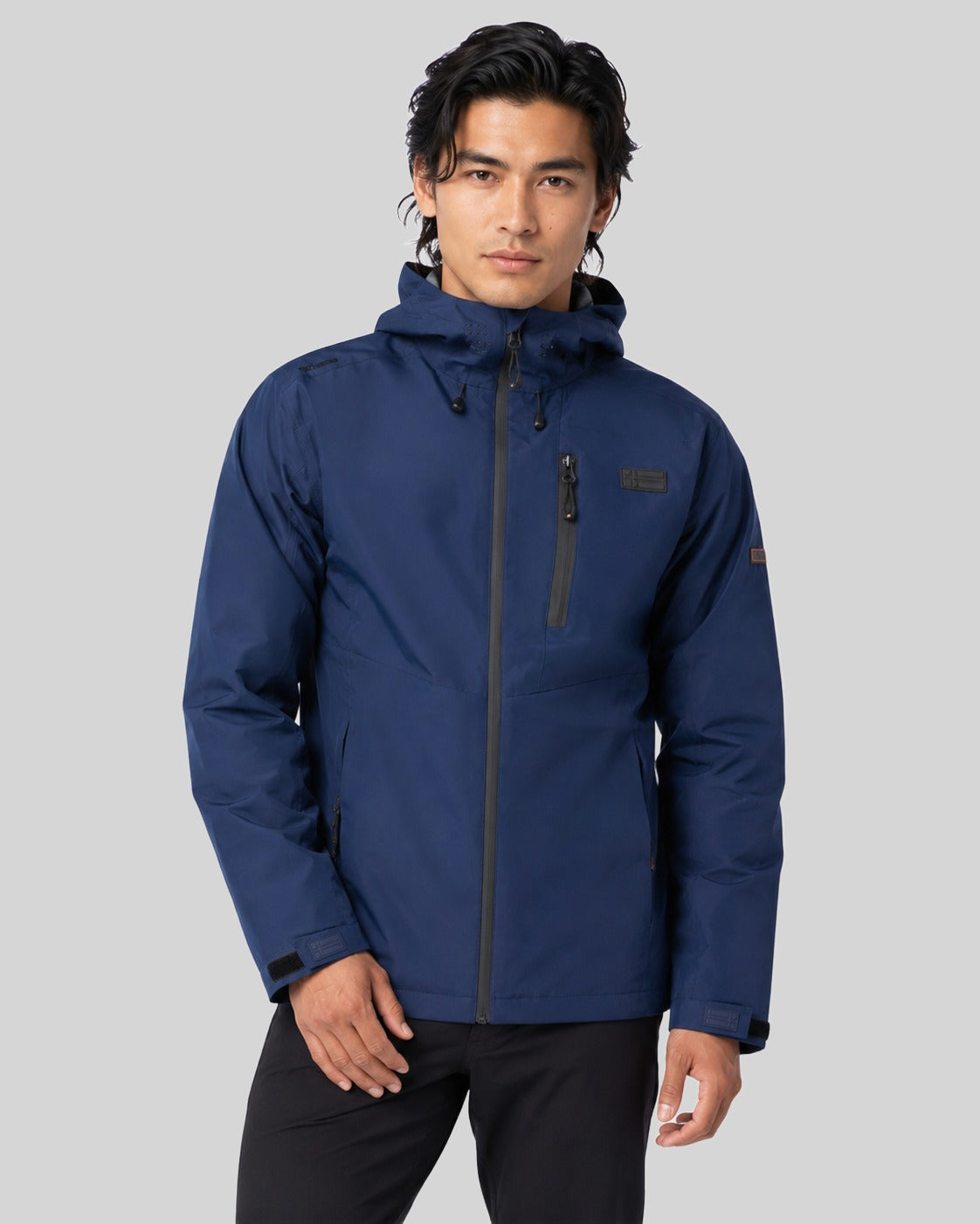 geographical-norway-barcilly-bergangsjacke-herren-marine-mit-kapuze image 1